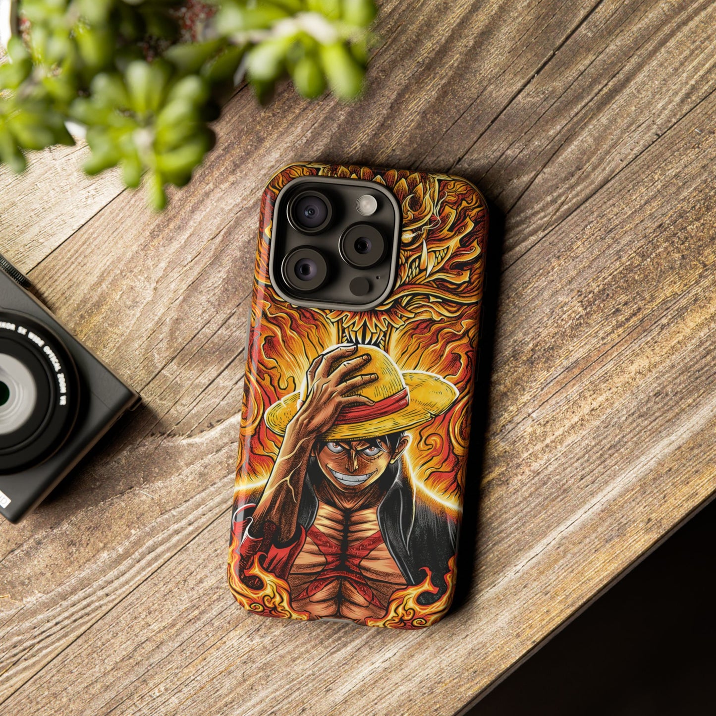 Inferno Pirate King Luffy Double Layered Phone Case