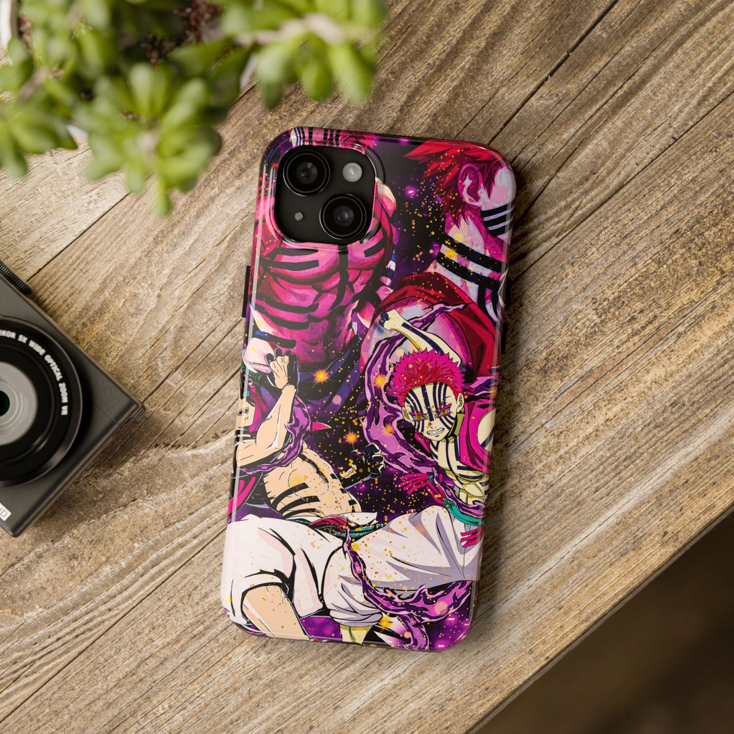 Upper Moon 3 Akaza Phone Case | Demon Slayer Double Layered Protective Case