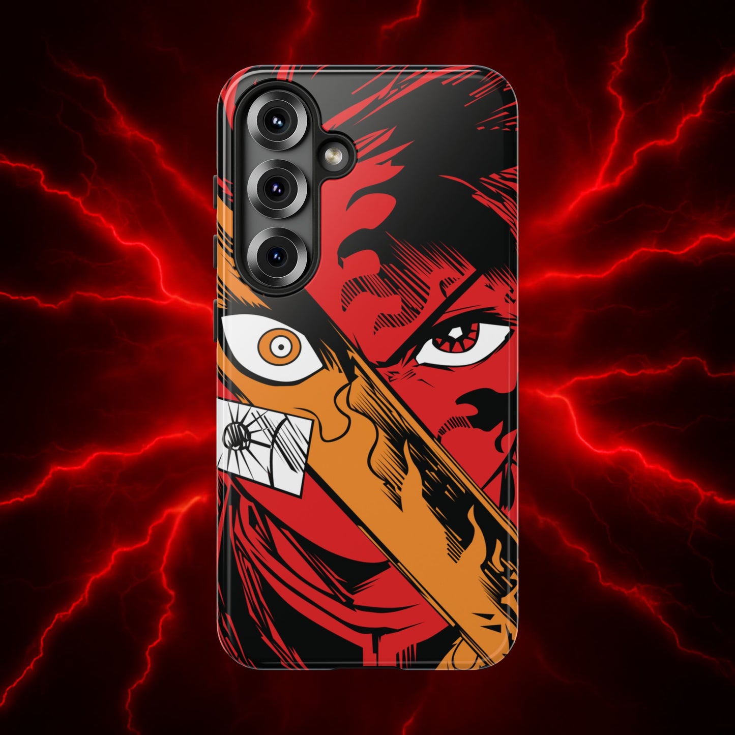 Tanjiro Kamado Slayer Mark Phone Case | Demon Slayer-Inspired Double Layered Protective Case