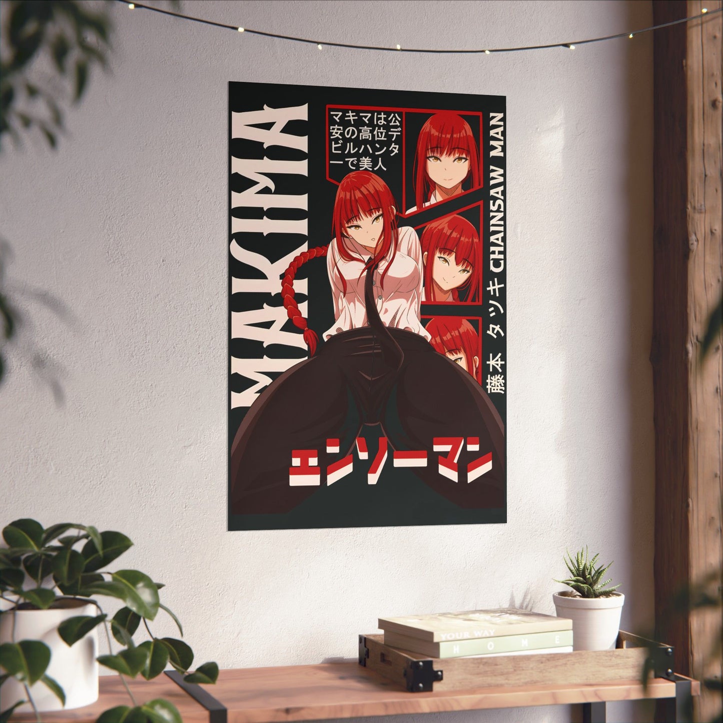 Mommy Makima Matte Vertical Poster | Chainsaw Man Wall Art | Anime Room Decor