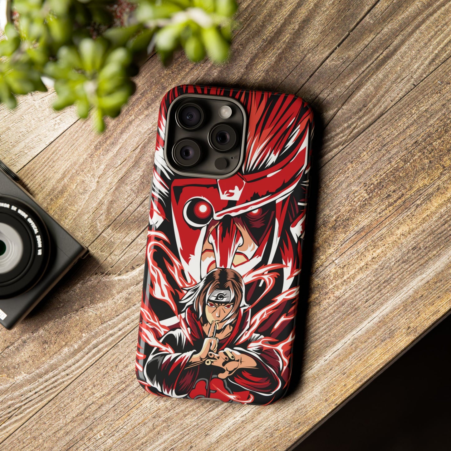 Itachi Flame Susanoo Double Layered Phone Case