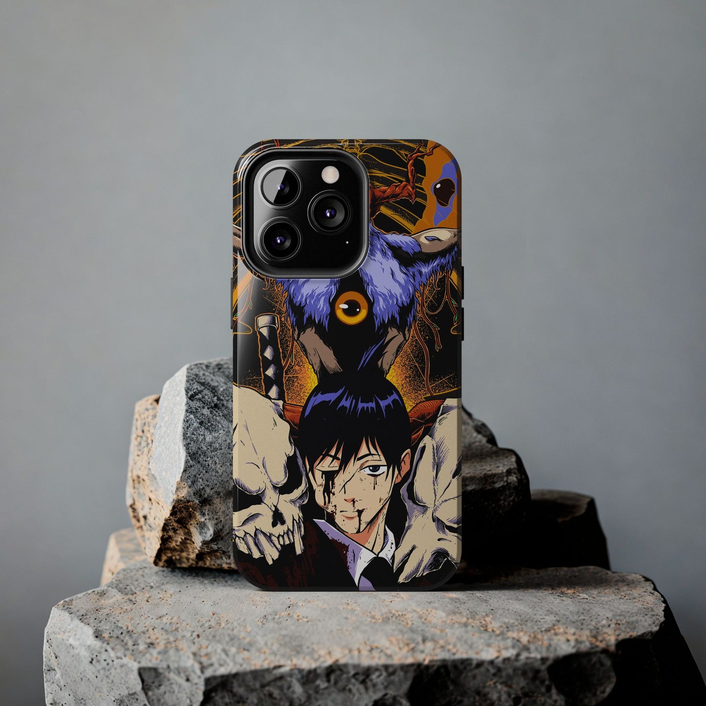 Aki x Future Devil Double Layered Phone Case | Chainsaw Man-Inspired Protective Anime Case