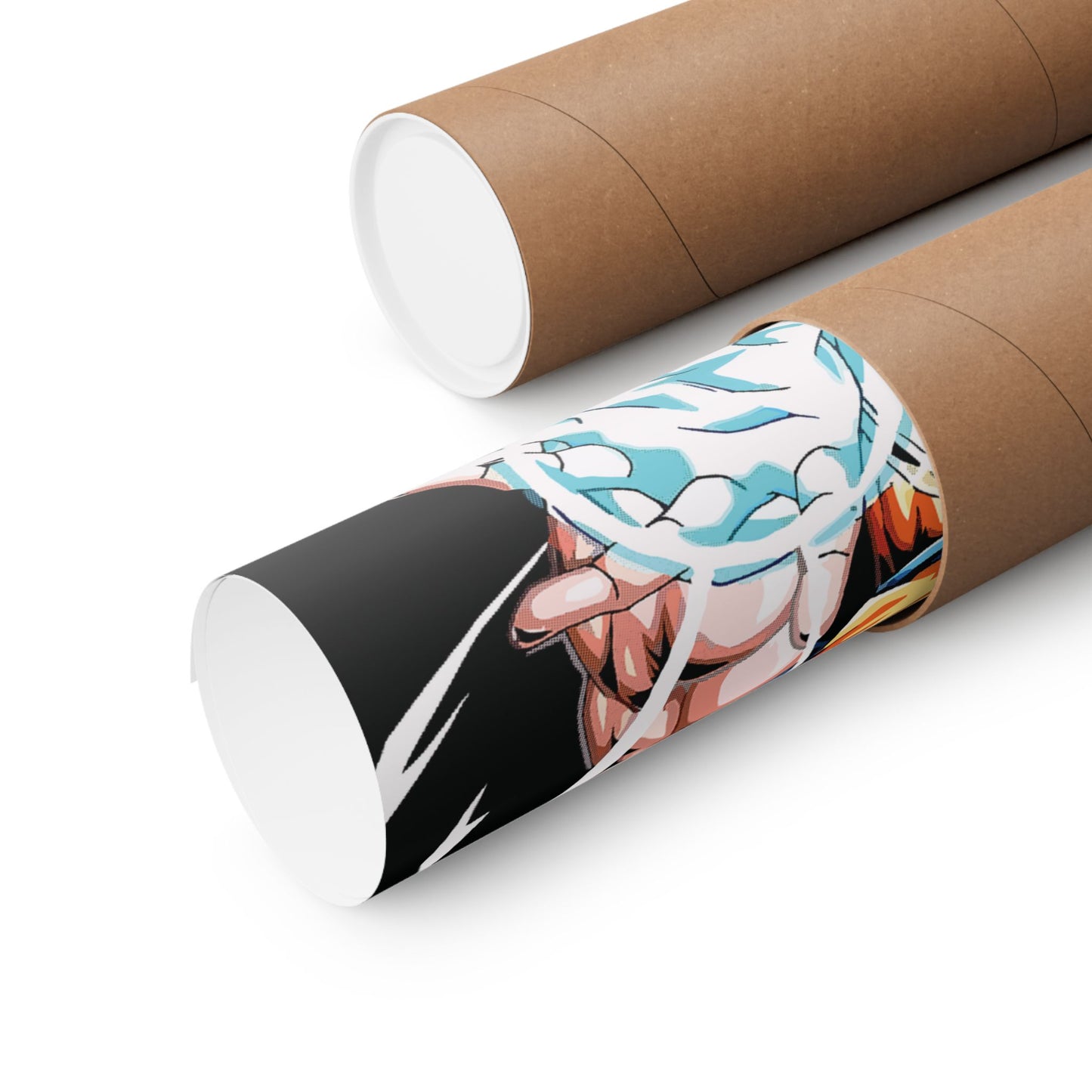 Super Saiyan Duo Strike Matte Vertical Poster | Dragon Ball Z-Inspired Wall Art