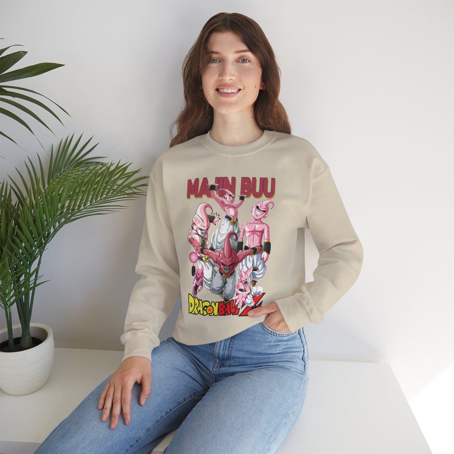 Majin Buu Unisex Heavy Blend Crewneck Sweatshirt