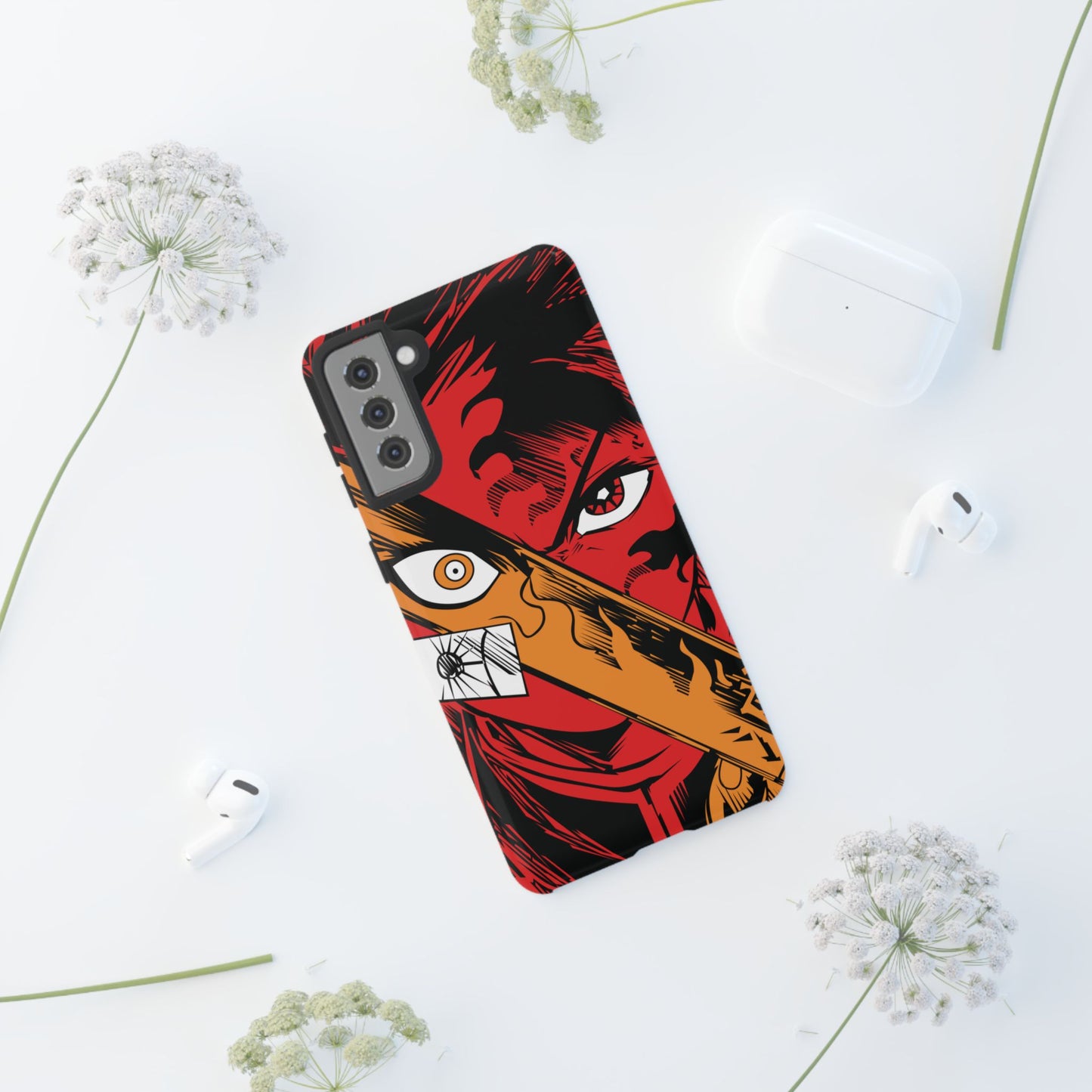 Tanjiro Kamado Slayer Mark Phone Case | Demon Slayer-Inspired Double Layered Protective Case