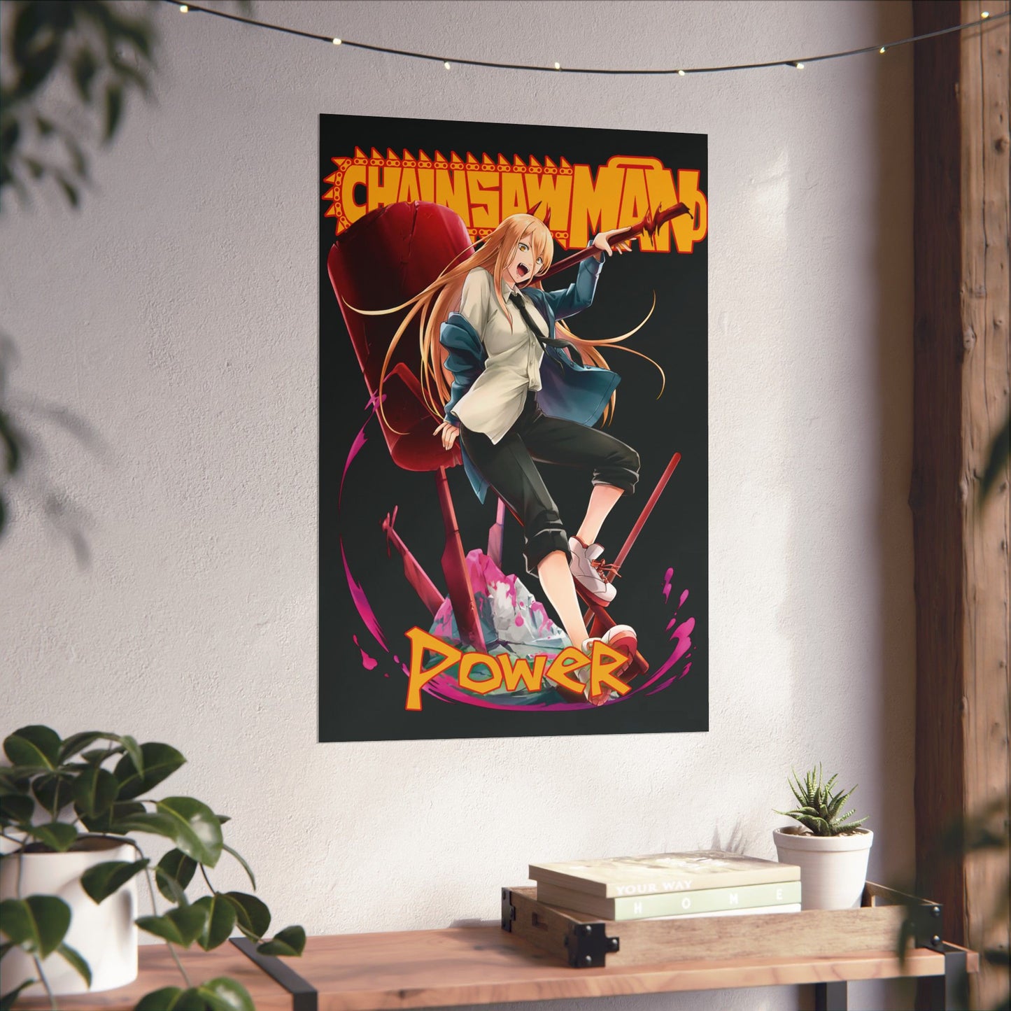Blood Fiend Power Matte Vertical Poster | Chainsaw Man Anime Wall Art