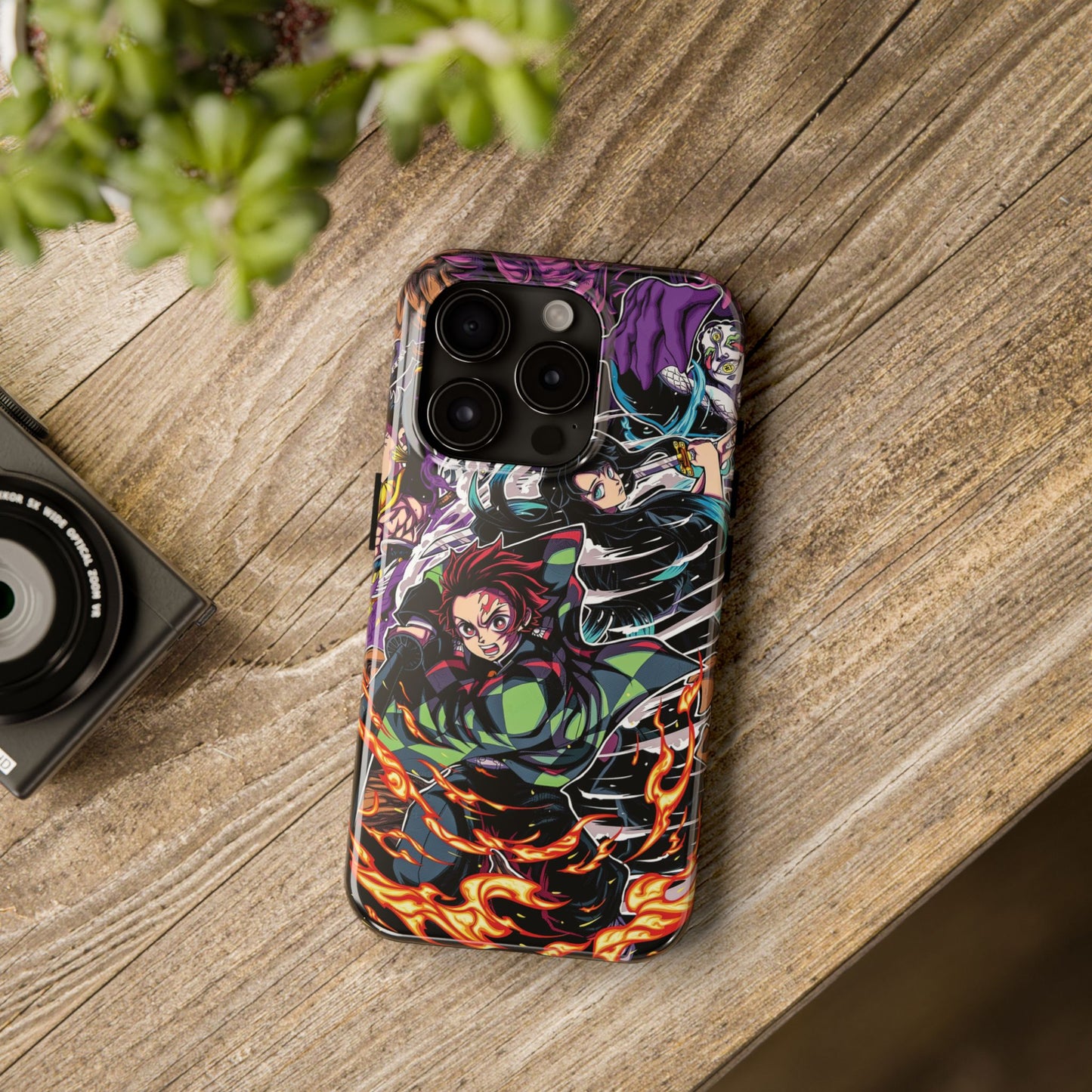 Tanjiro & Muichiro Vs Hantengu Double Layered Phone Case | Demon Slayer-Inspired Anime Case