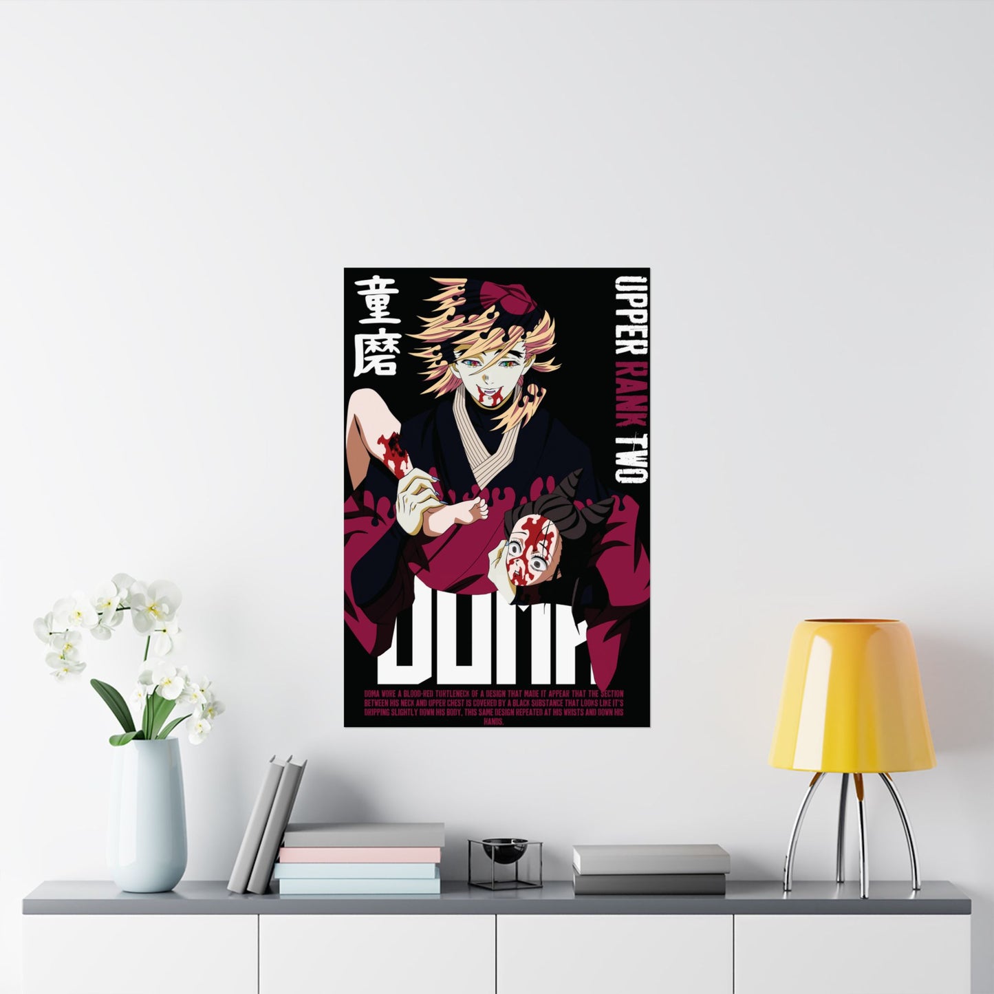 Doma Poster | Upper Rank Two Demon Slayer Wall Art