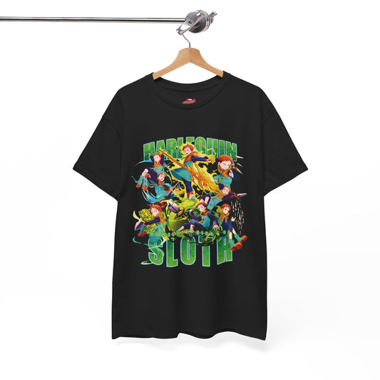 Harlequin King T-Shirt | Anime-Inspired Graphic Streetwear Tee | Grizzly Sin of Sloth Manga Tee | Otaku Shonen Unisex T-Shirt