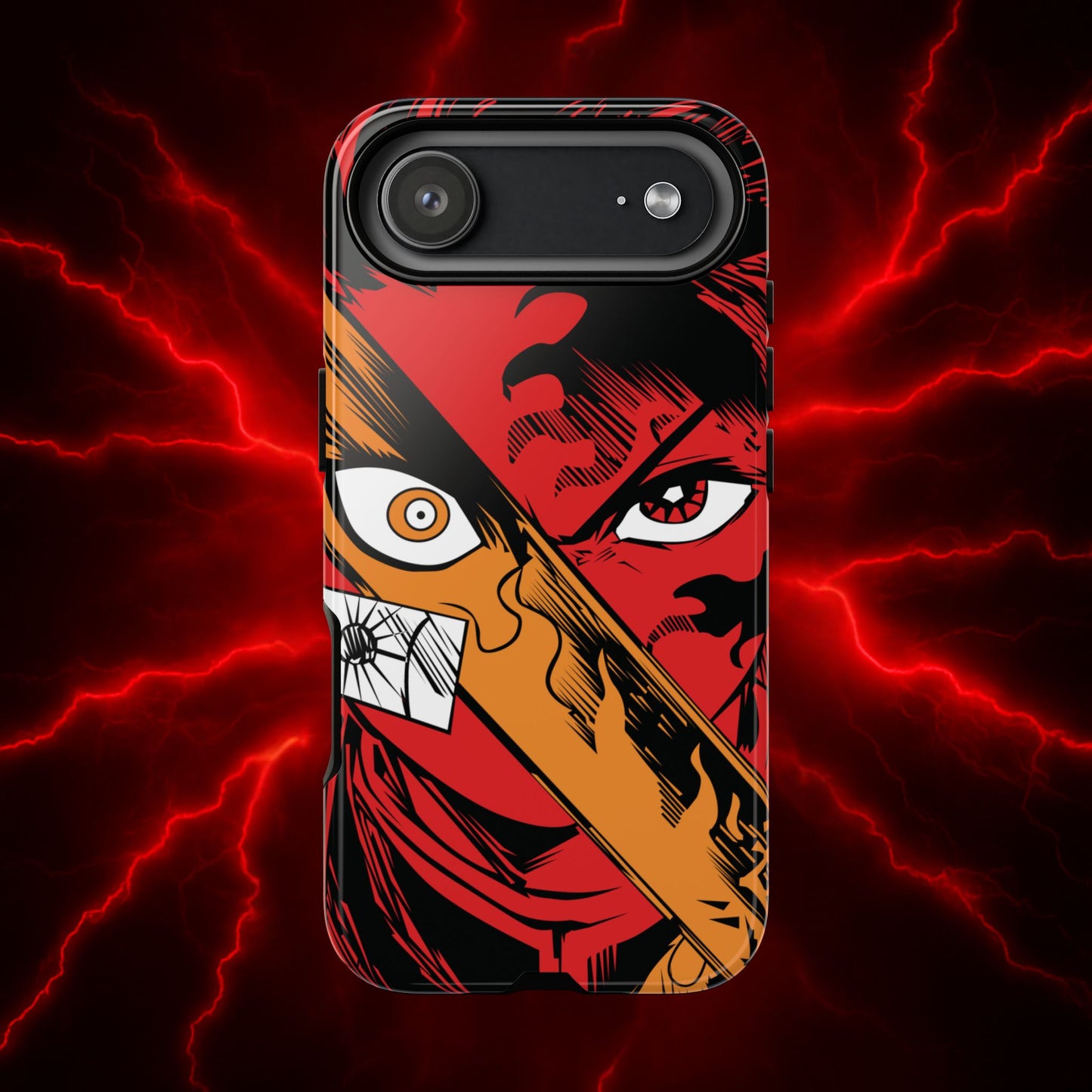 Tanjiro Kamado Slayer Mark Phone Case | Demon Slayer-Inspired Double Layered Protective Case
