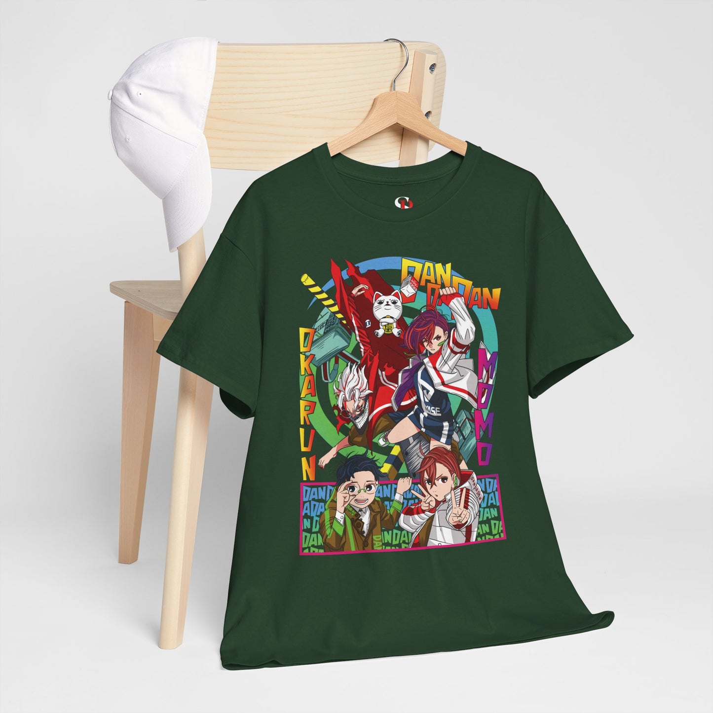 Okarun x Momo Unisex Heavy Cotton T-Shirt | Dandadan Anime Streetwear Tee