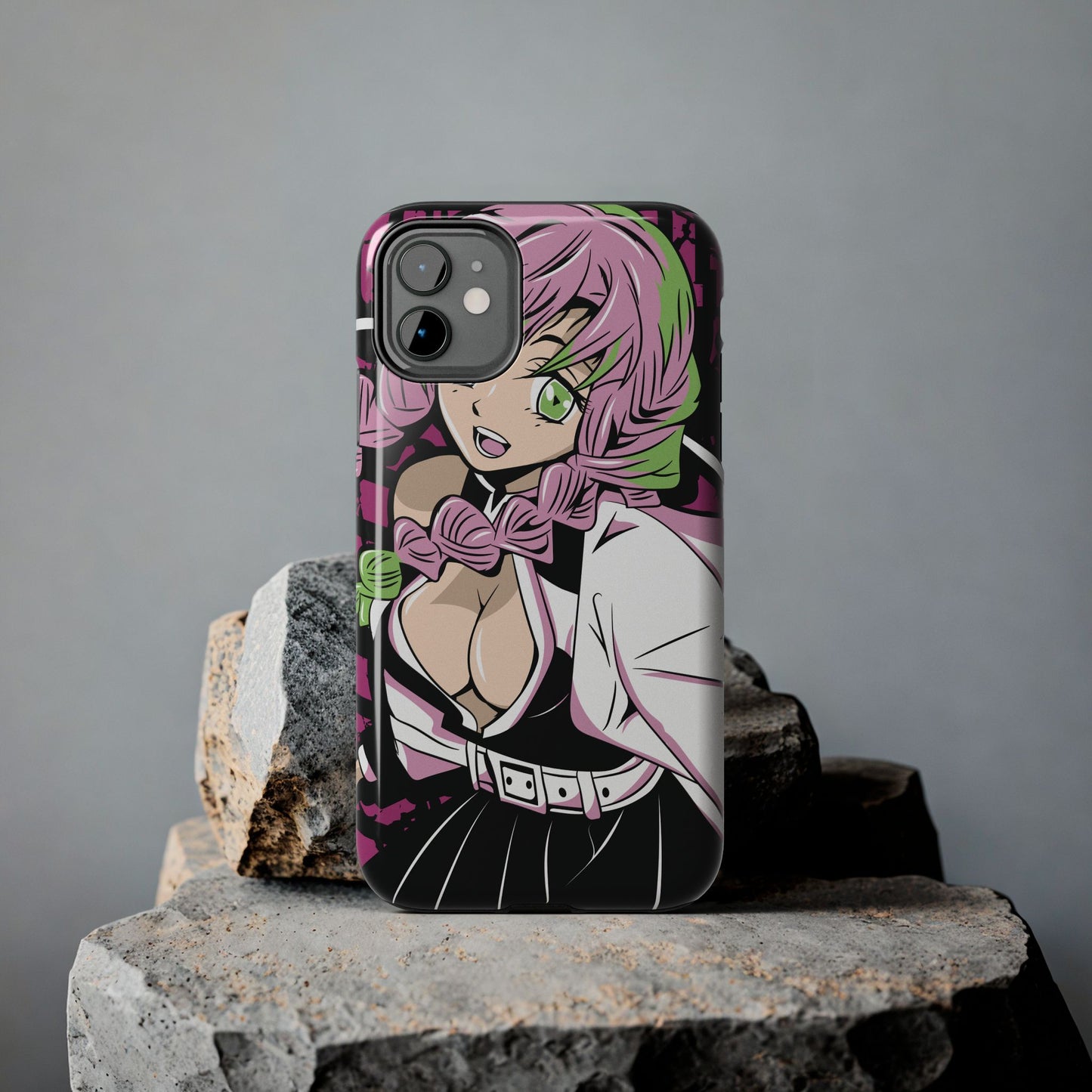 Love Hashira Mitsuri Kanroji Double Layered Phone Case | Demon Slayer-Inspired Anime Case