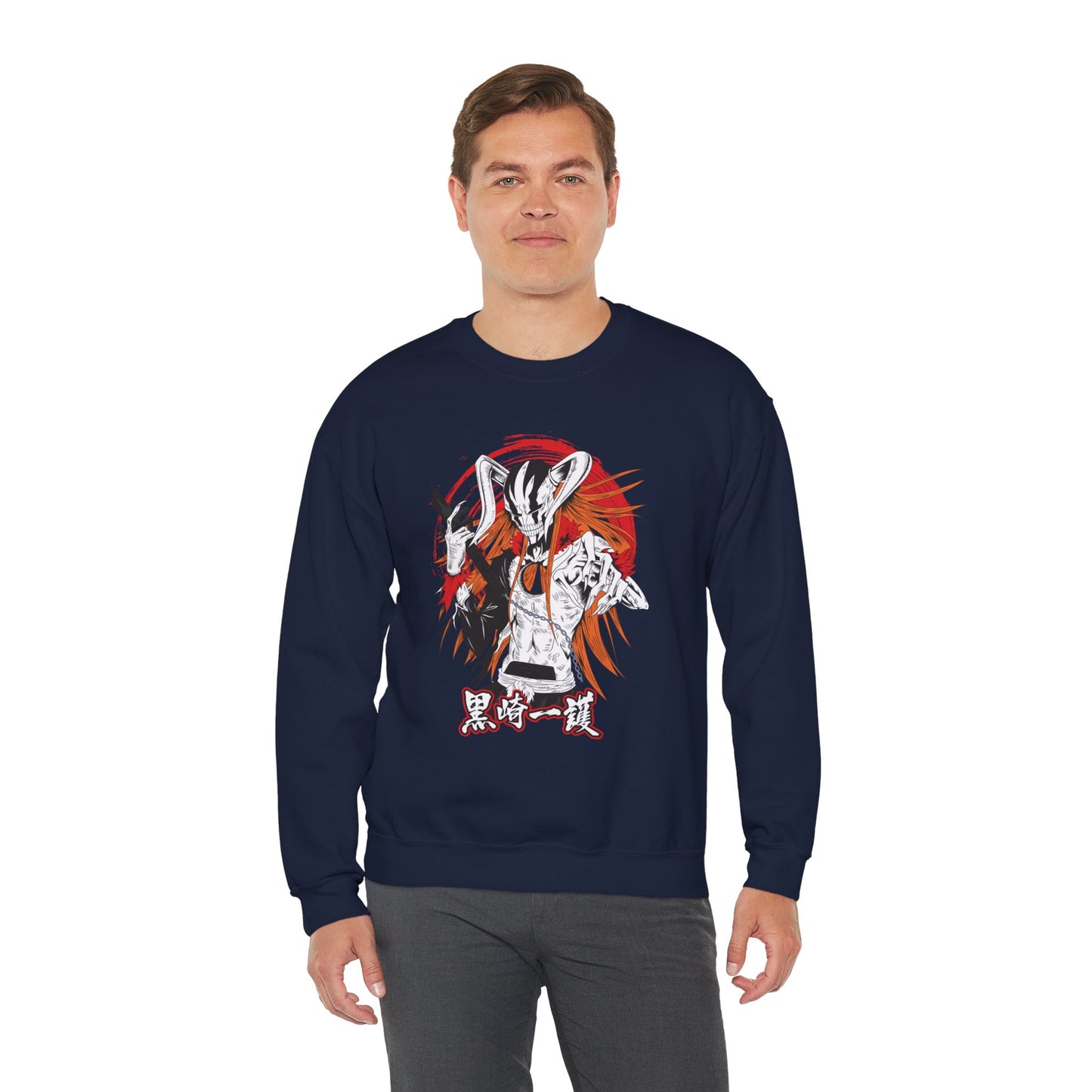 Ichigo Vasto Lorde Unisex Heavy Blend Crewneck Sweatshirt | Bleach Anime Streetwear