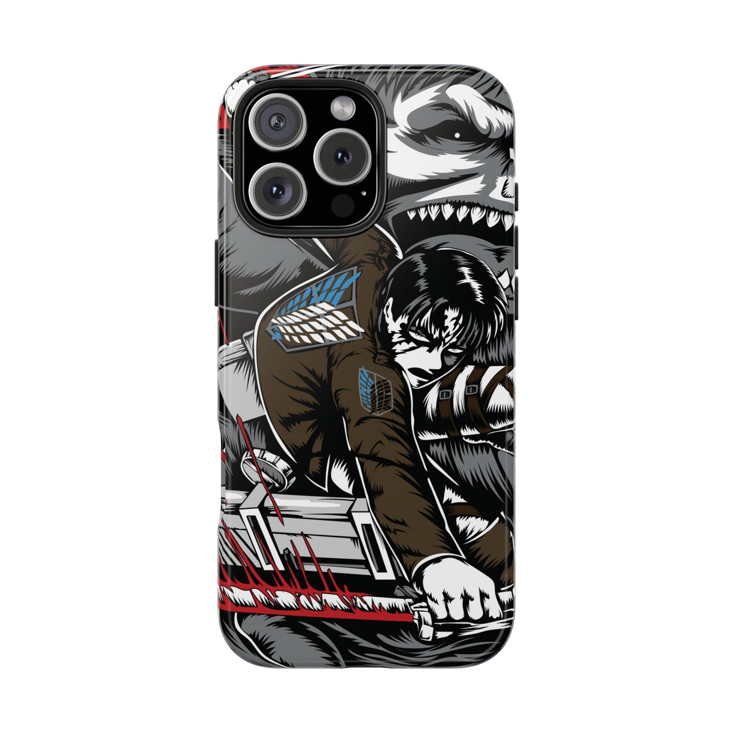 Levi vs Beast Titan Double Layered Phone Case | Attack on Titan-Inspired Protective Anime Case