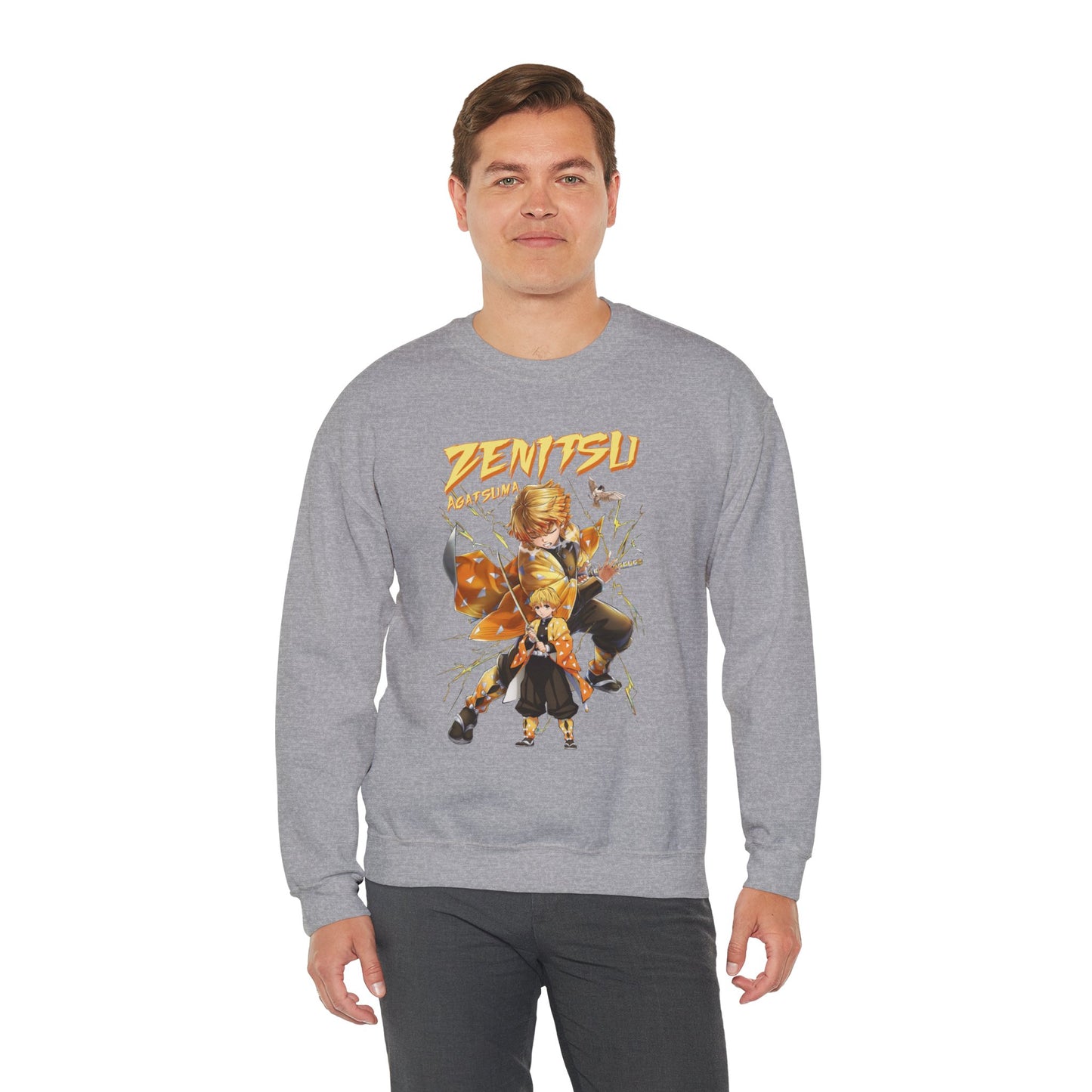 Zenitsu Agatsuma Thunder Breathing Sweatshirt | Demon Slayer Anime Streetwear