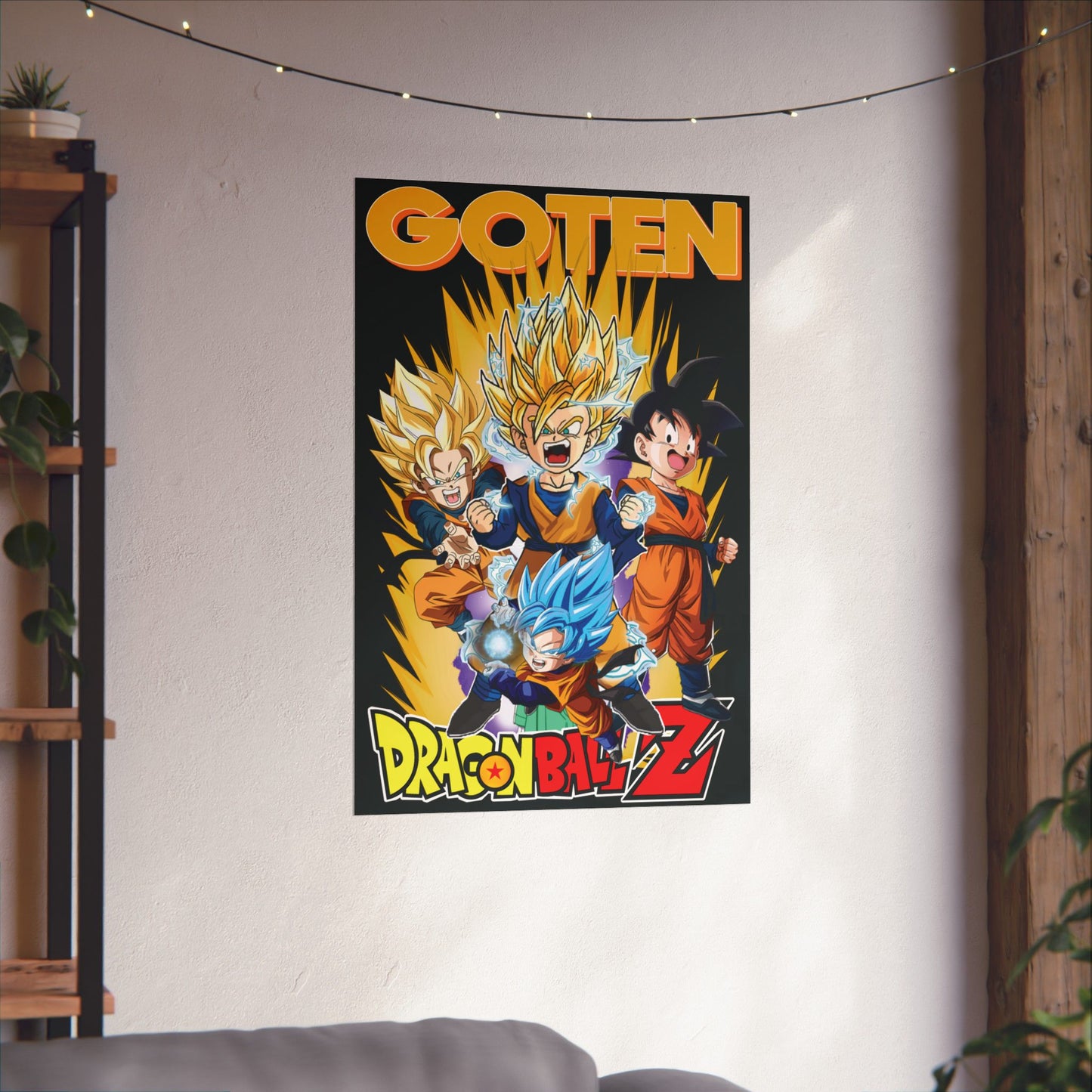Goten “Next Gen Saiyan” Matte Vertical Poster | Dragon Ball Z Anime Wall Art