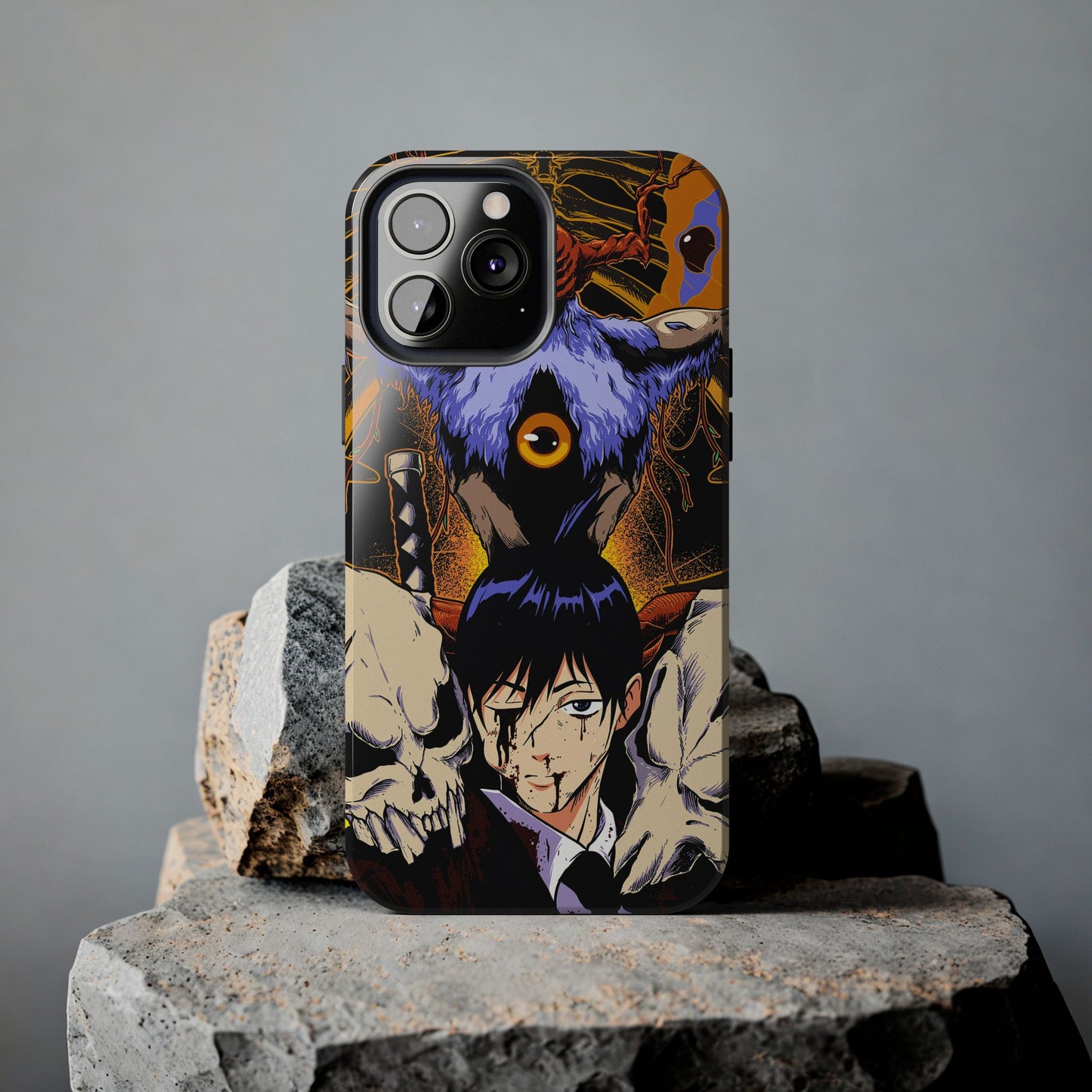 Aki x Future Devil Double Layered Phone Case | Chainsaw Man-Inspired Protective Anime Case