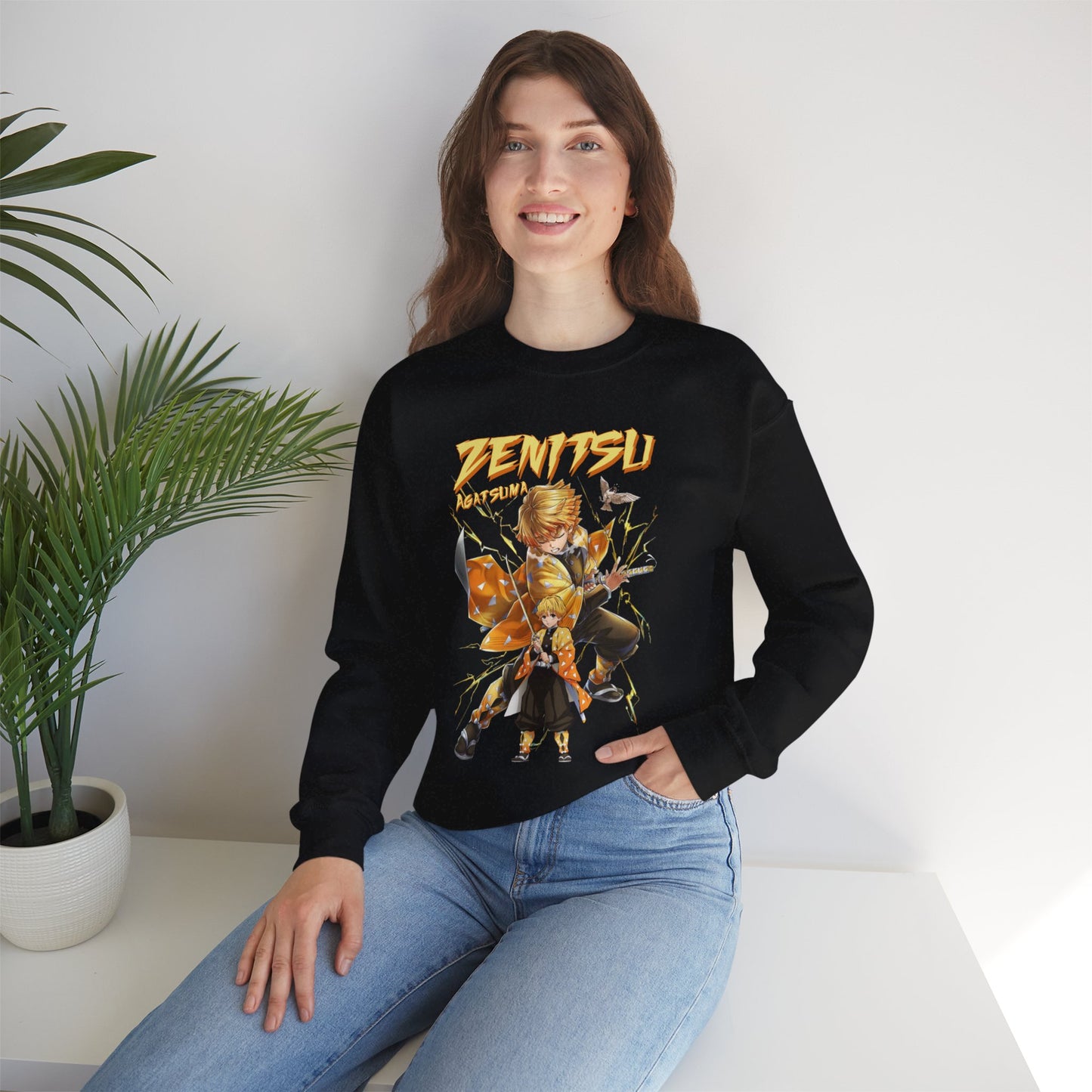 Zenitsu Agatsuma Thunder Breathing Sweatshirt | Demon Slayer Anime Streetwear