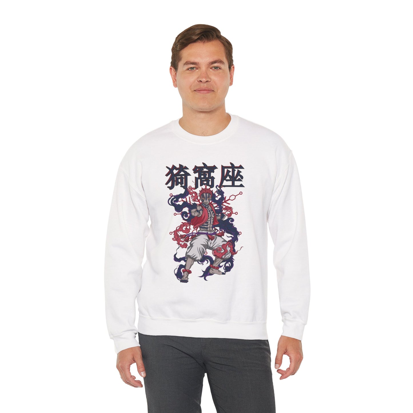 Akaza Blood Demon Art Crewneck | Demon Slayer Anime Sweatshirt
