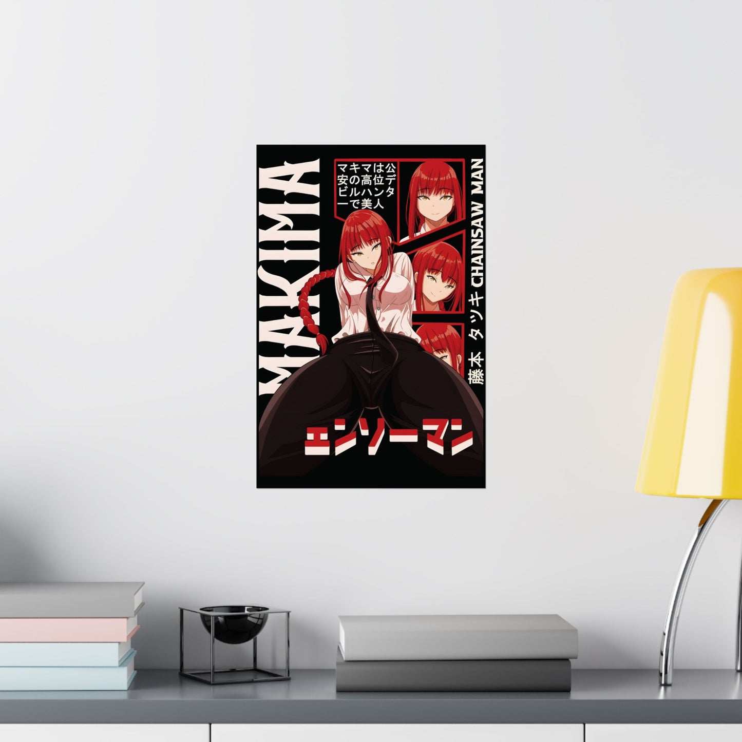 Mommy Makima Matte Vertical Poster | Chainsaw Man Wall Art | Anime Room Decor
