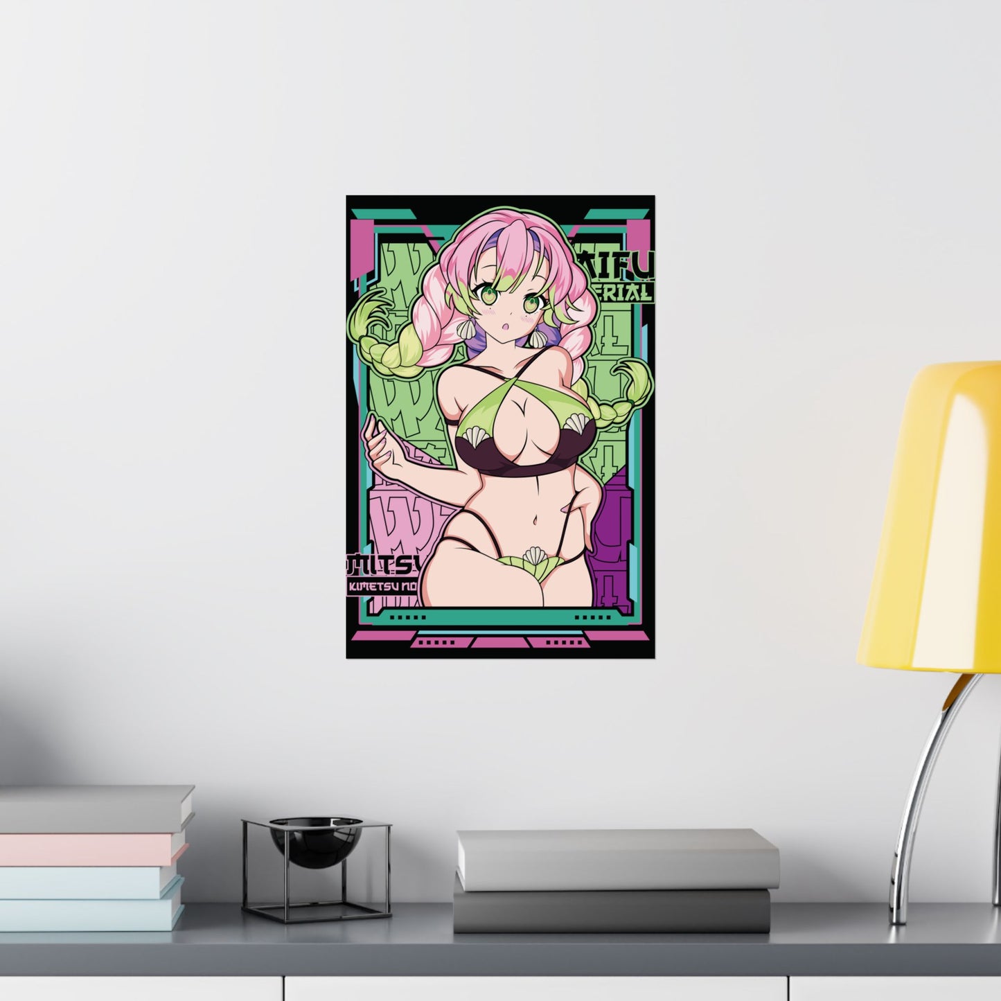 Summer Mitsuri Poster | Demon Slayer Love Hashira Matte Wall Art