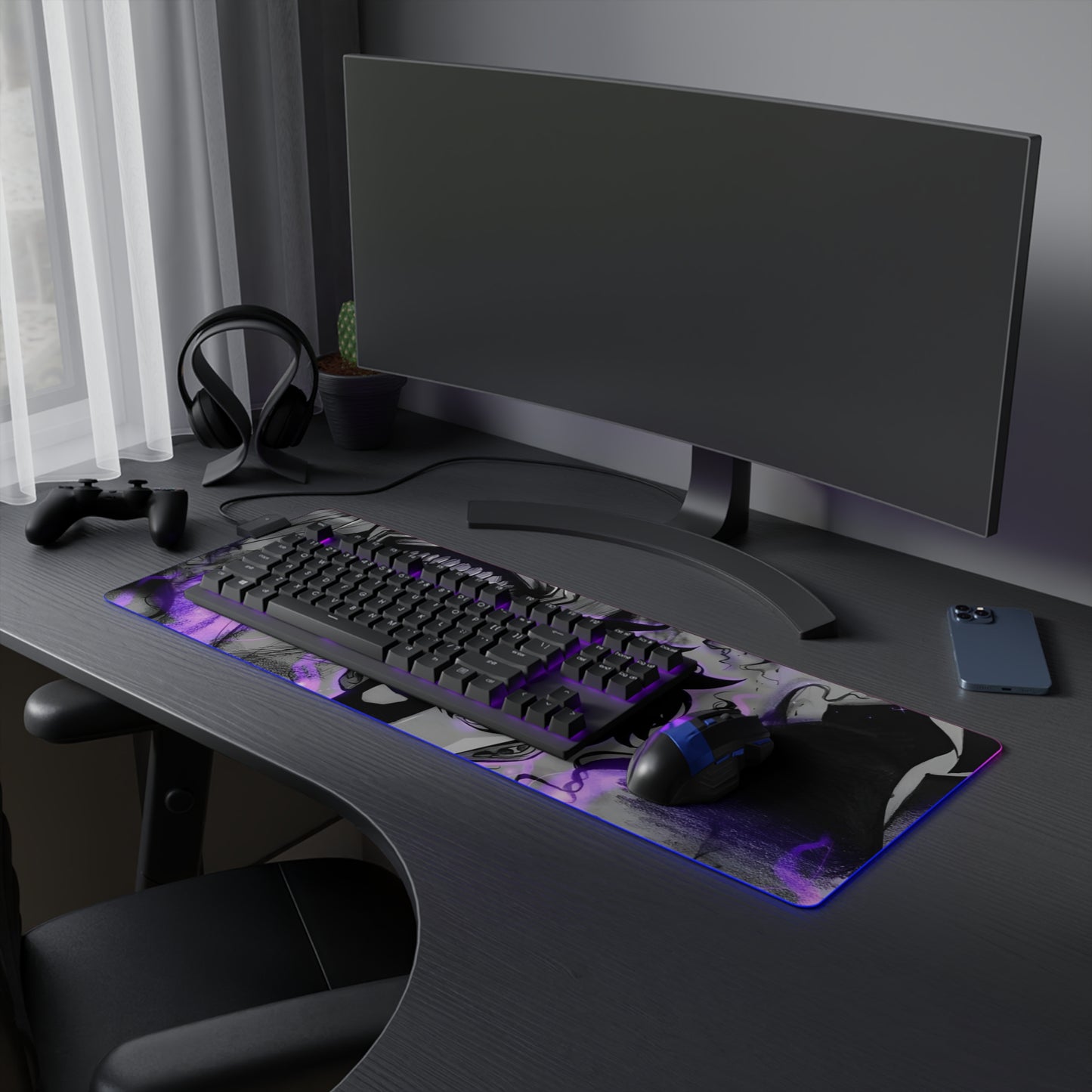 Shadow Monarch LED Gaming Mouse Pad