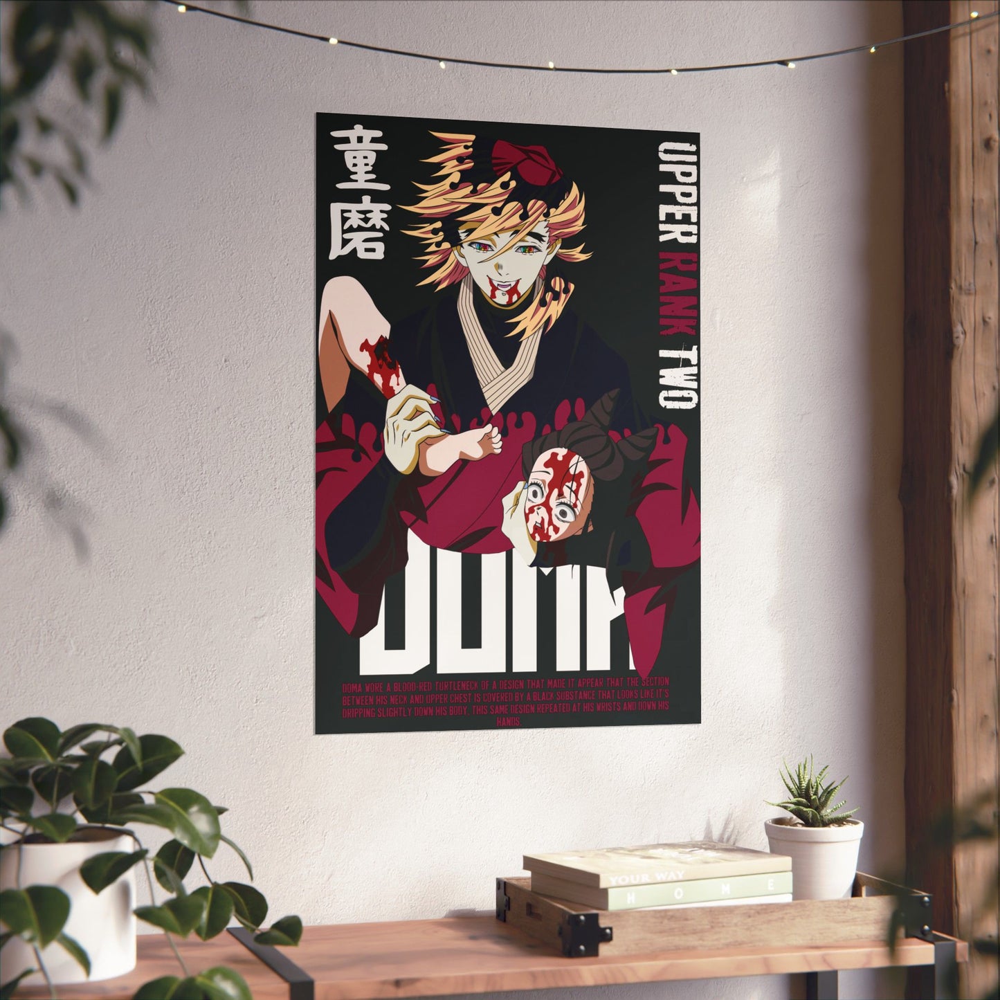 Doma Poster | Upper Rank Two Demon Slayer Wall Art