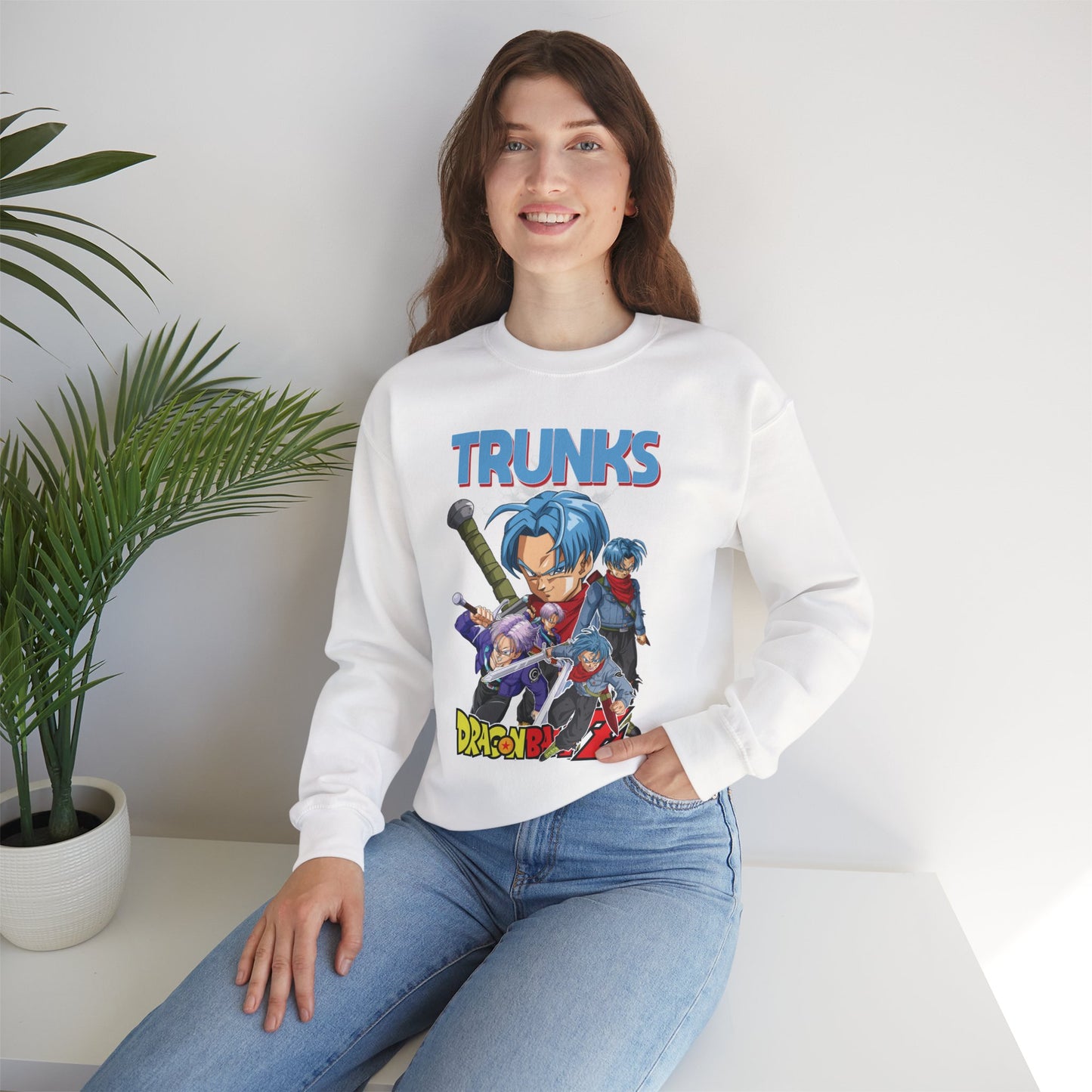 Trunks “Time Warrior” Unisex Heavy Crewneck | Dragon Ball Z Streetwear Sweatshirt
