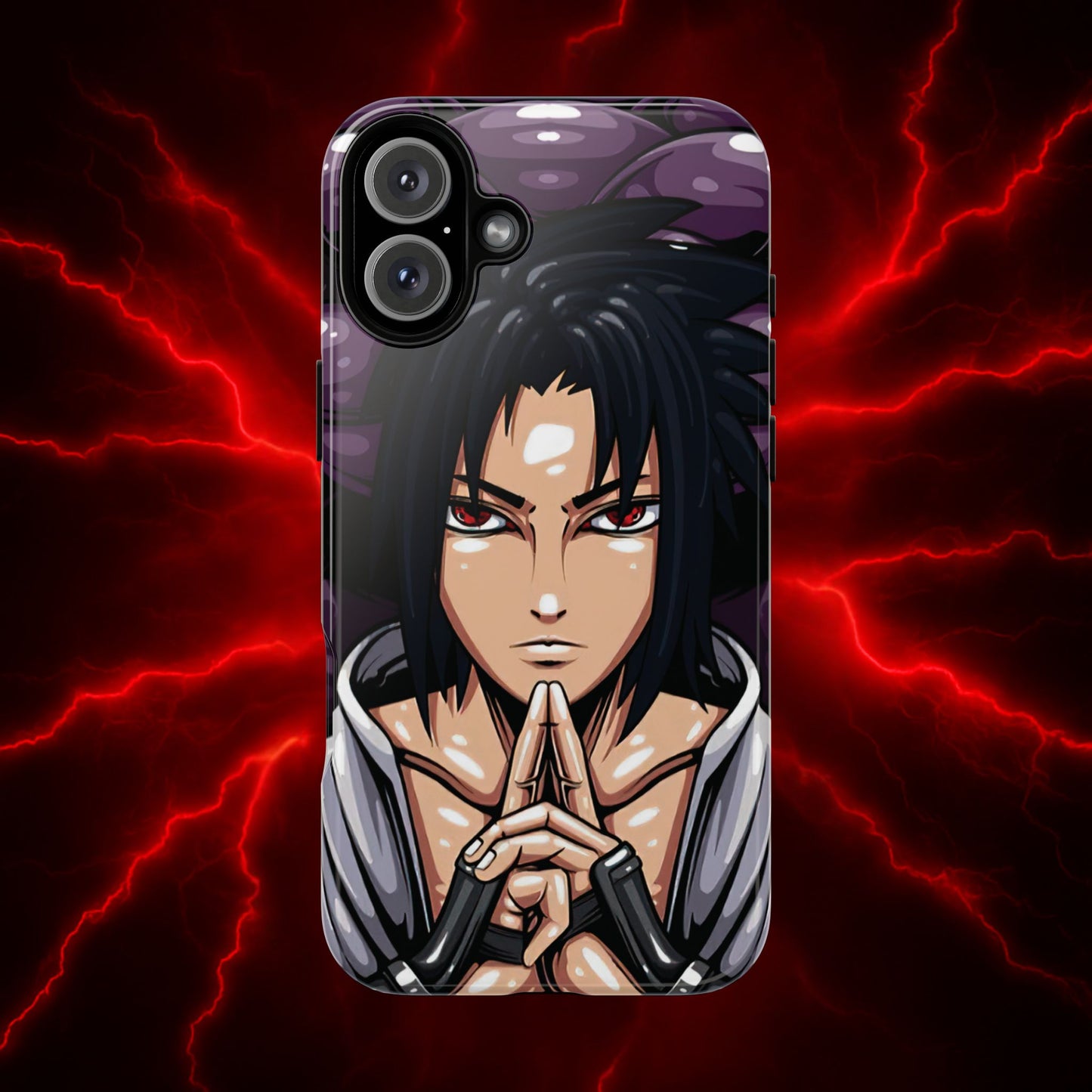 Sasuke Uchiha Mangekyou Sharingan Double Layered Phone Case