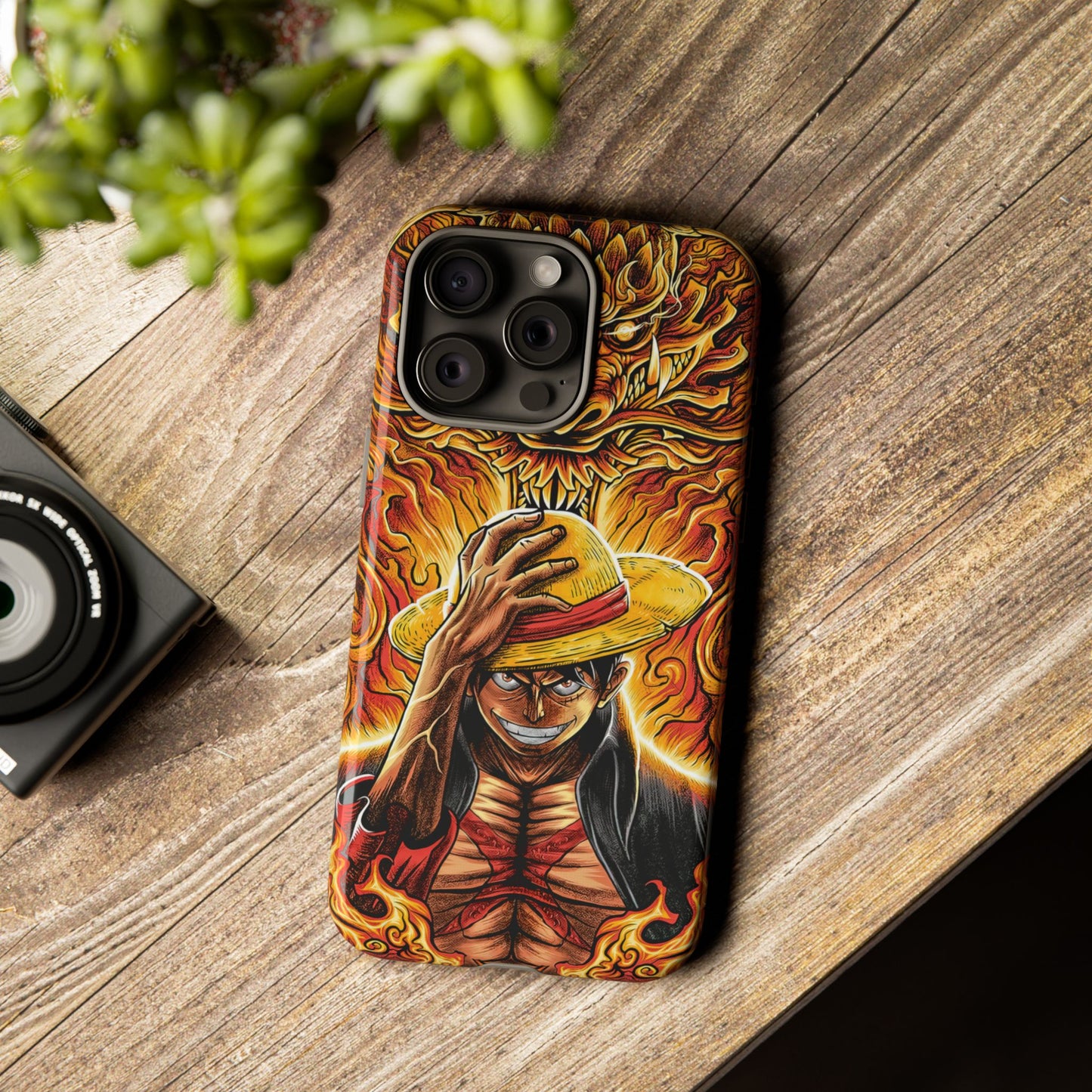 Inferno Pirate King Luffy Double Layered Phone Case