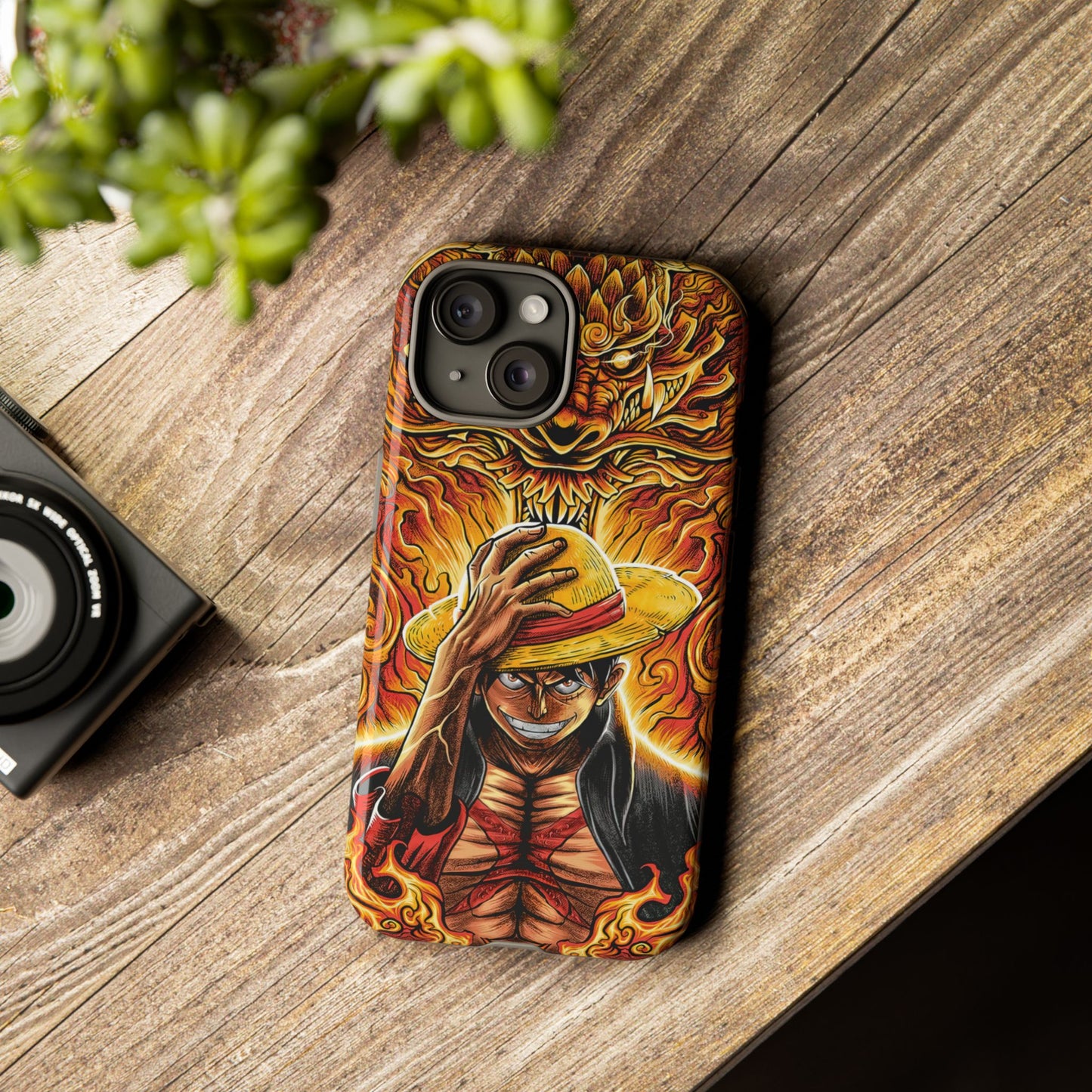 Inferno Pirate King Luffy Double Layered Phone Case