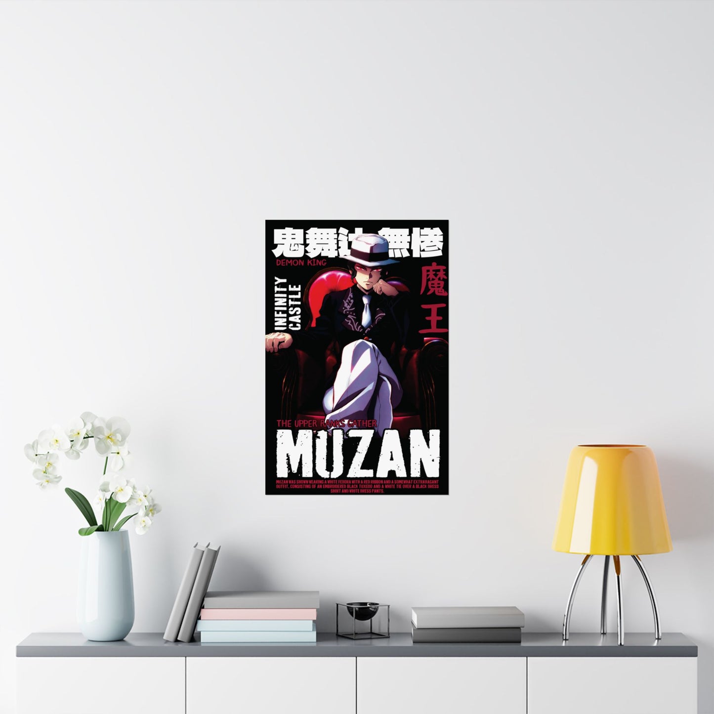 Muzan Kibutsuji Poster | Demon King Infinity Castle Wall Art