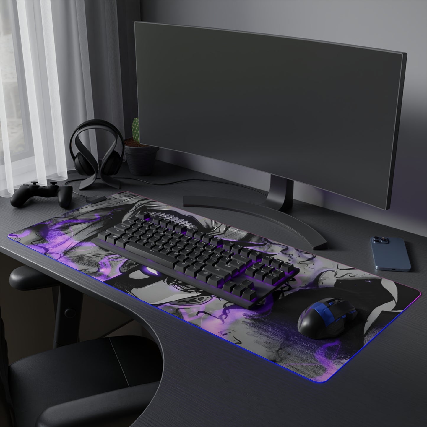 Shadow Monarch LED Gaming Mouse Pad