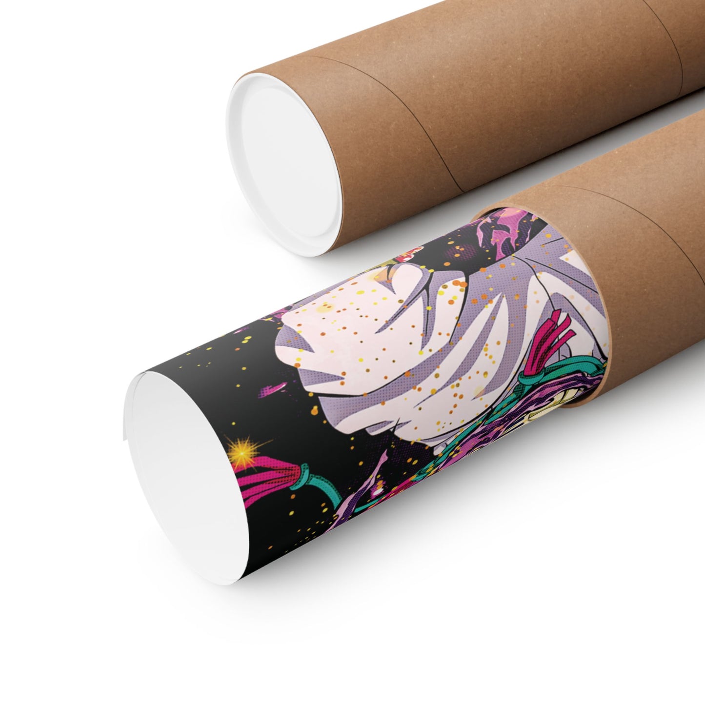 Upper Moon 3 Akaza Poster | Demon Slayer Matte Vertical Wall Art