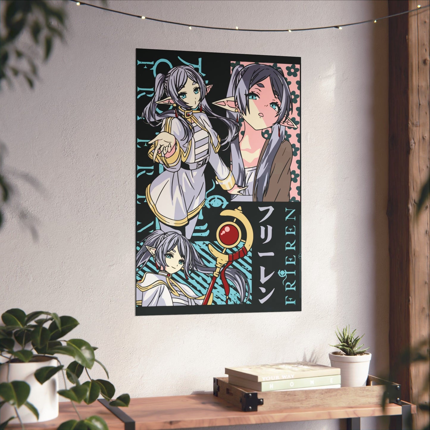 Elven Mage Frieren Matte Vertical Poster | Frieren: Beyond Journey’s End Wall Art