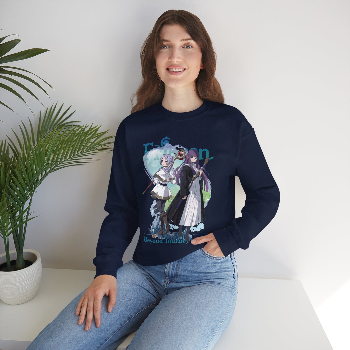 Frieren Beyond Journey’s End Unisex Heavy Blend Crewneck Sweatshirt