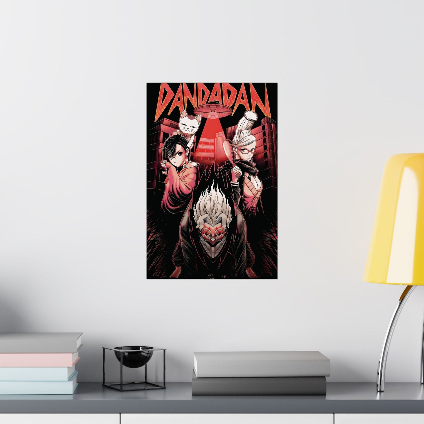 Dandadan “Trio of Chaos” Matte Vertical Poster | Okarun, Momo & Turbo Granny Anime Wall Art