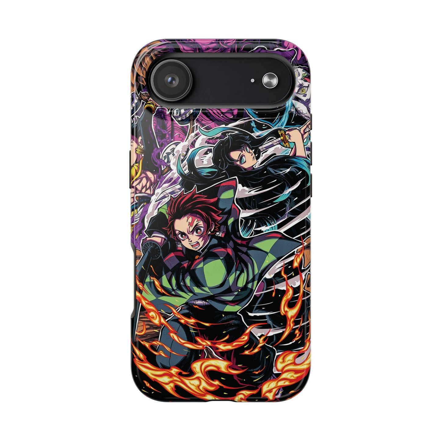 Tanjiro & Muichiro Vs Hantengu Double Layered Phone Case | Demon Slayer-Inspired Anime Case