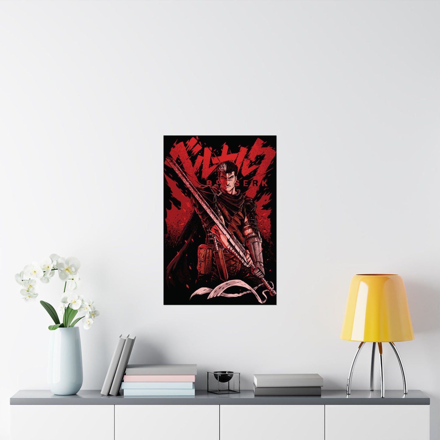 Guts Eclipse Rage Matte Vertical Poster | Berserk Anime Wall Art