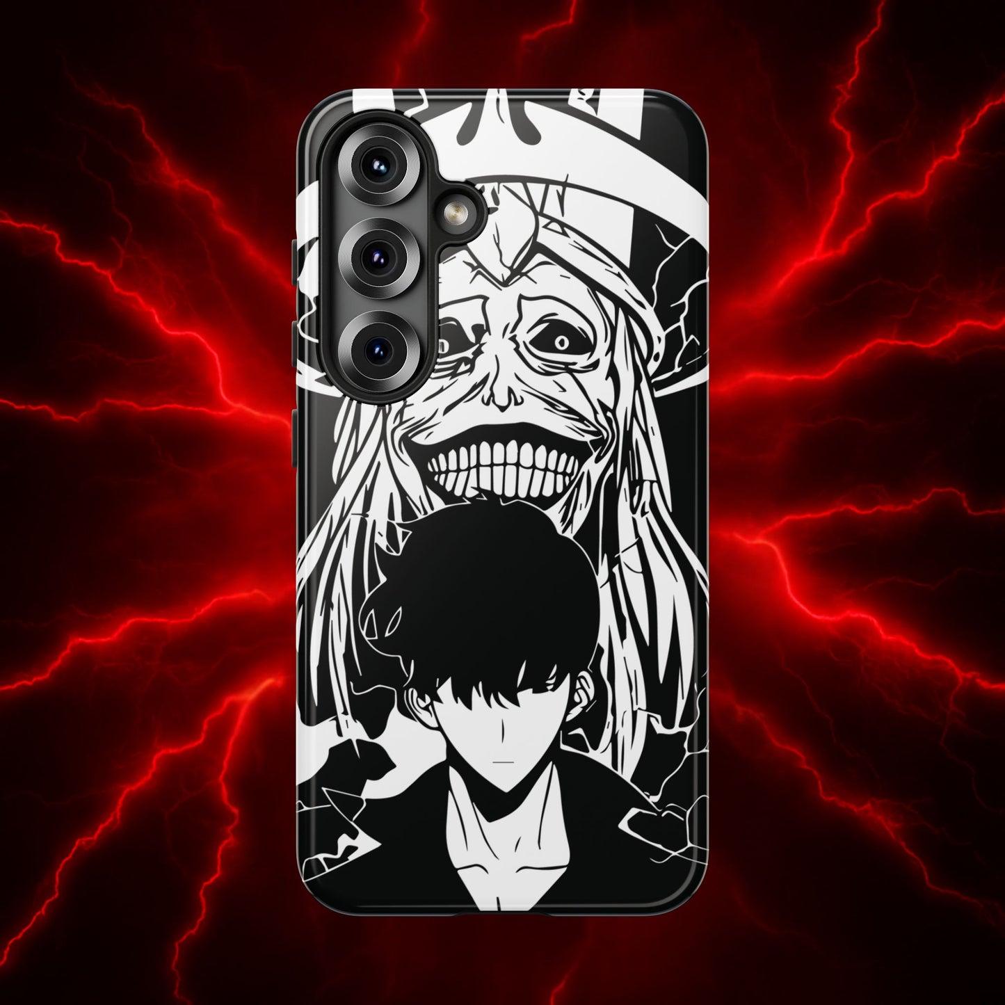 Sung Jinwoo vs Statue of God III Double Layered Phone Case