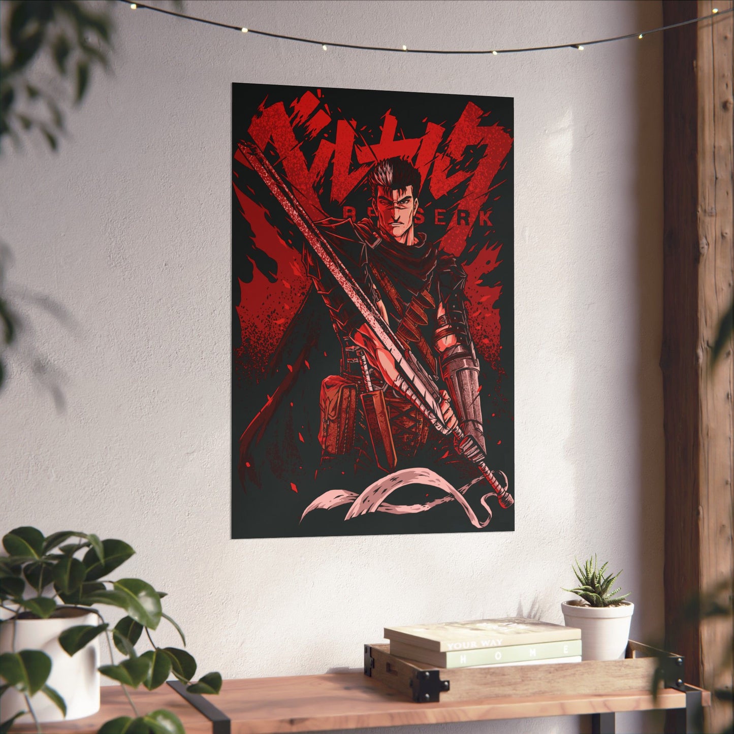 Guts Eclipse Rage Matte Vertical Poster | Berserk Anime Wall Art