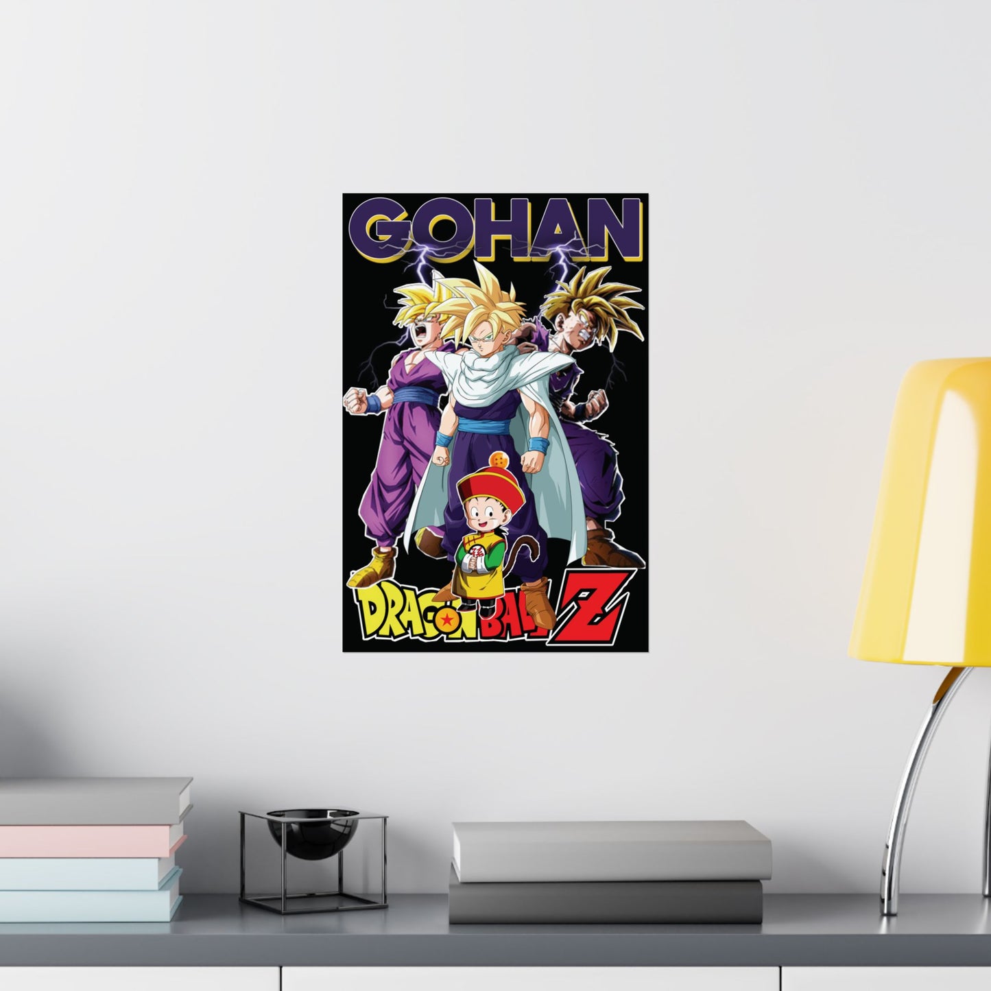 Gohan “Legacy of Z” Matte Vertical Poster | Dragon Ball Z Anime Wall Art