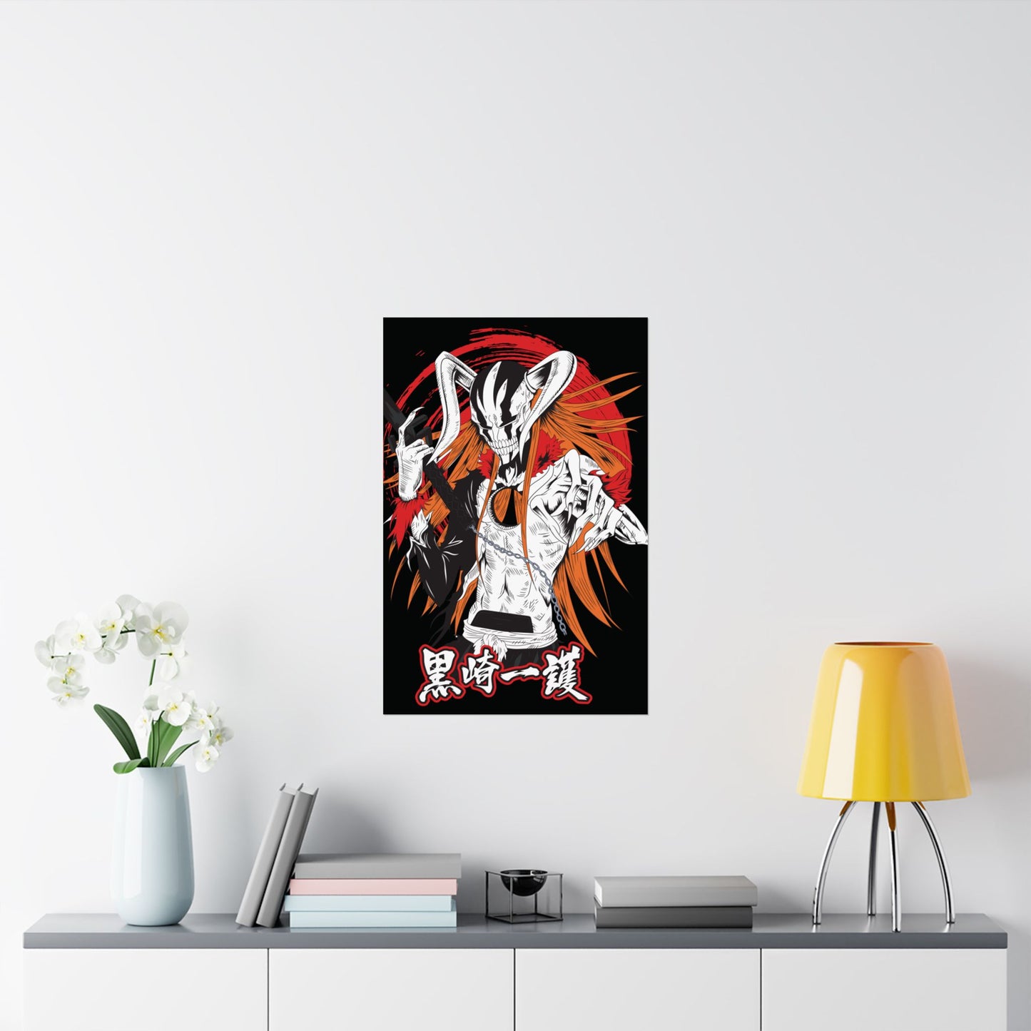 Ichigo Vasto Lorde Matte Vertical Poster | Bleach Anime Wall Art