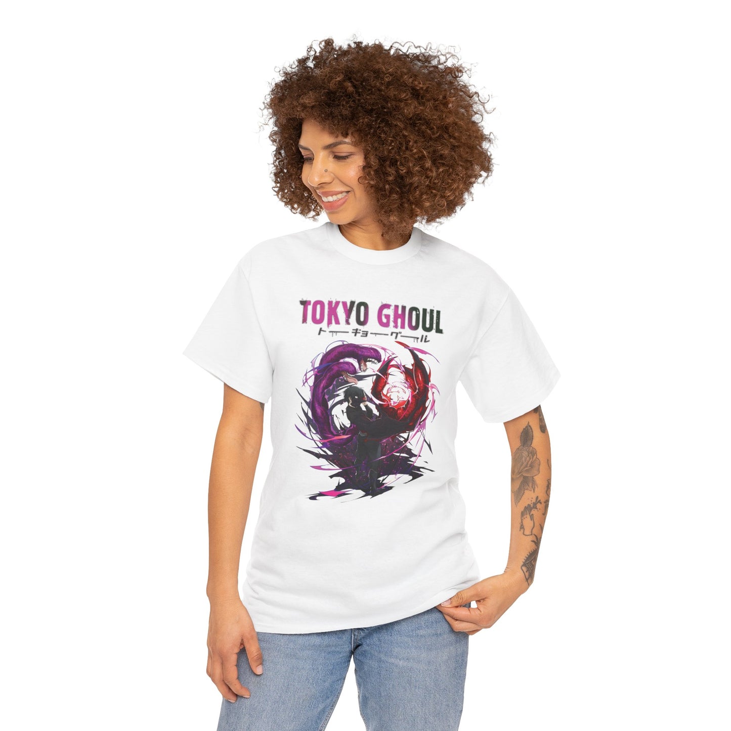 Ken Kaneki Chimera Kagune Unisex Heavy Cotton T-Shirt | Tokyo Ghoul Anime Graphic Tee