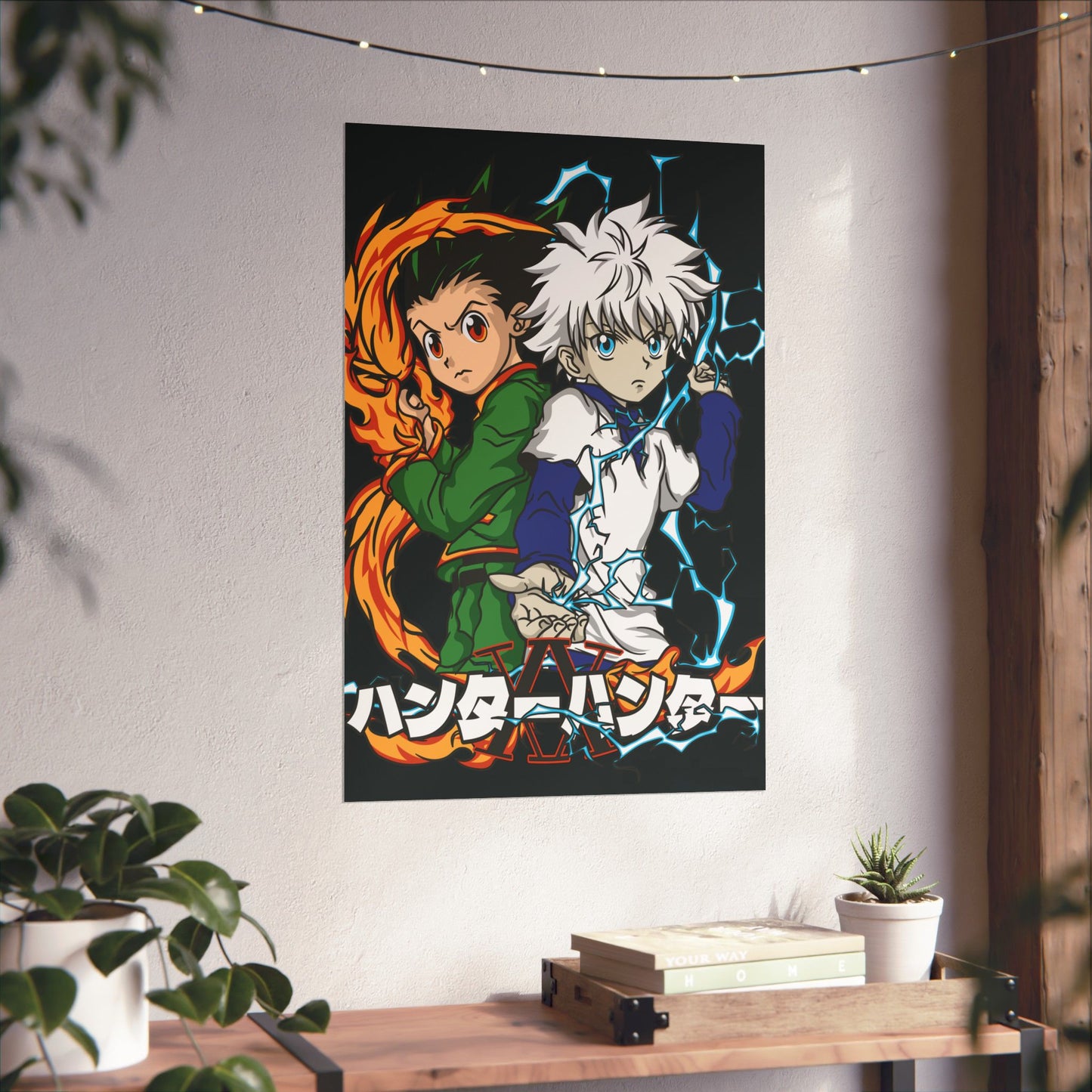 Gon & Killua Duo Matte Vertical Poster | Hunter x Hunter Anime Wall Art