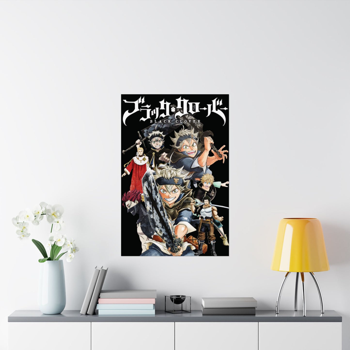 Black Bulls & Julius Matte Vertical Poster | Black Clover Anime Wall Art