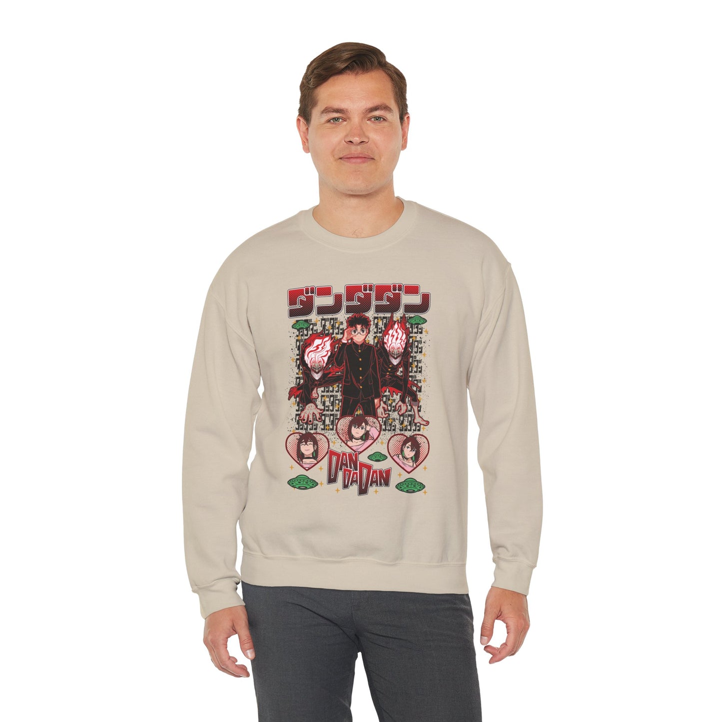 Okarun x Momo II Unisex Heavy Crewneck | Dandadan Streetwear Sweatshirt