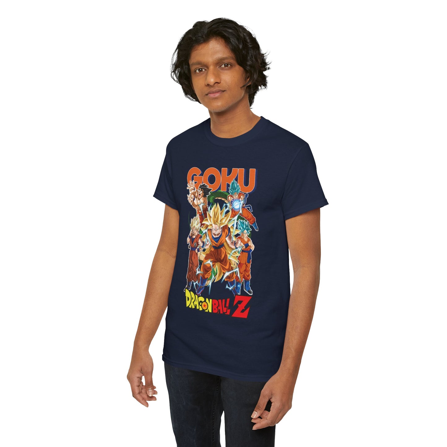 Goku “Legacy of Power” Unisex Heavy Cotton T-Shirt | Dragon Ball Z Streetwear Tee