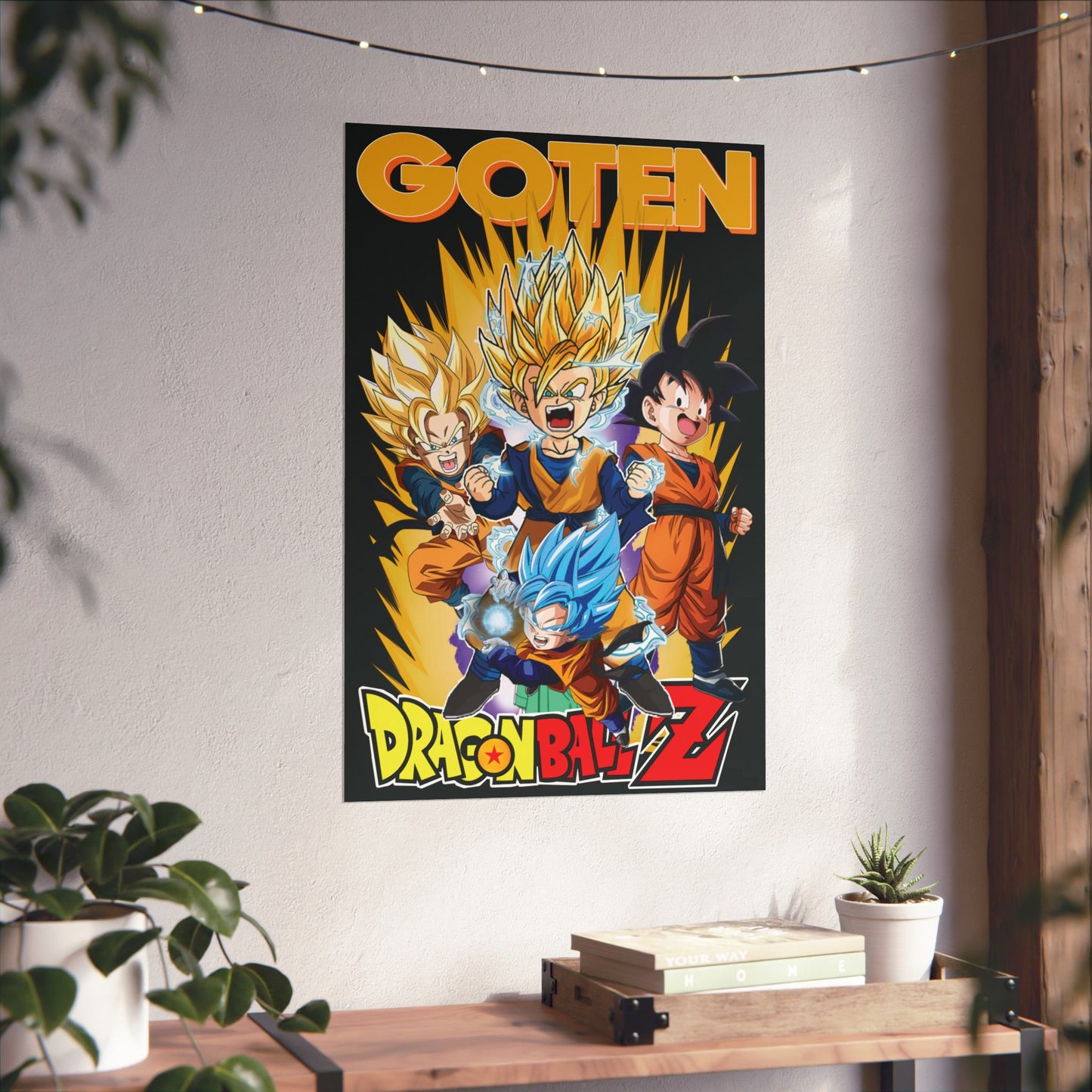 Goten “Next Gen Saiyan” Matte Vertical Poster | Dragon Ball Z Anime Wall Art