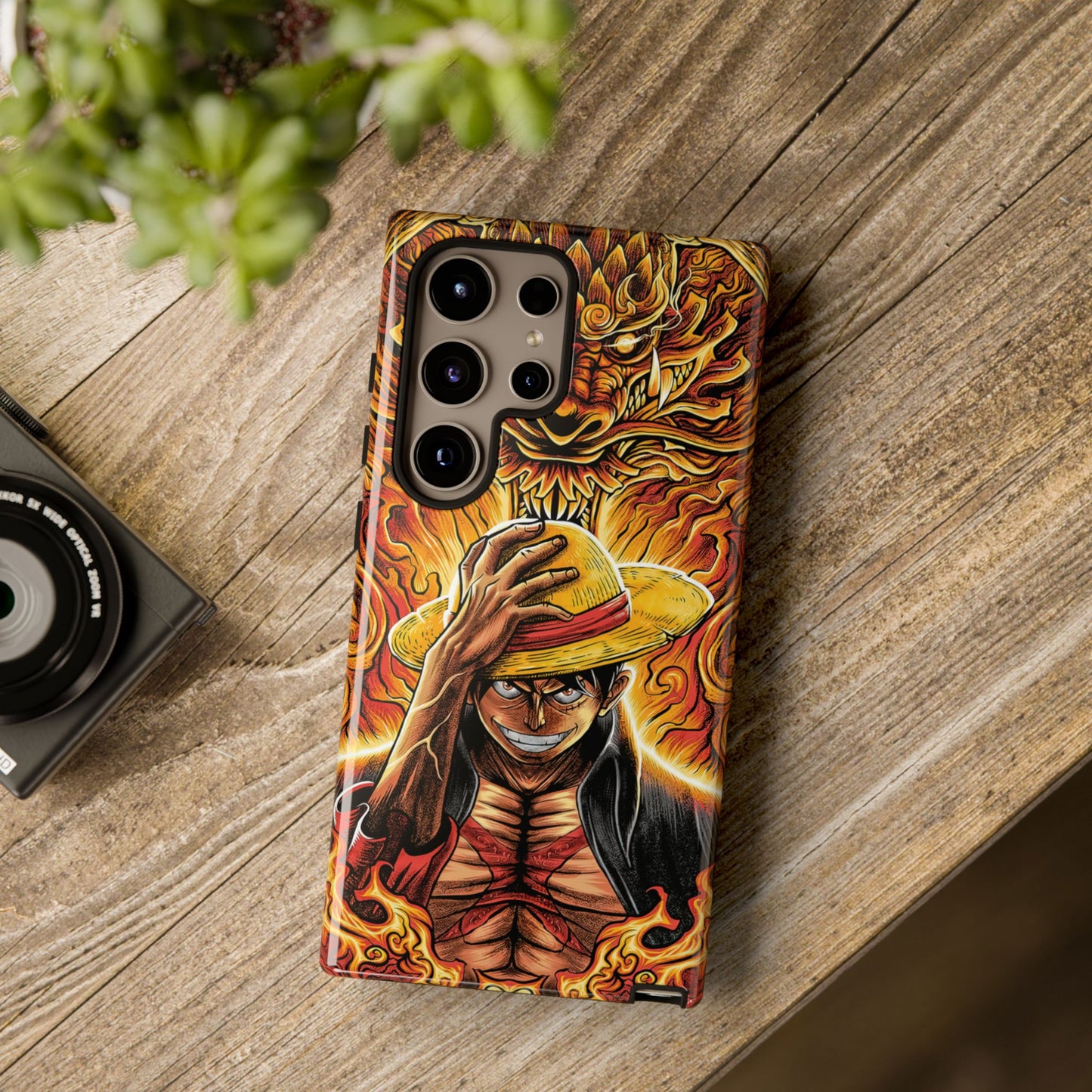 Inferno Pirate King Luffy Double Layered Phone Case